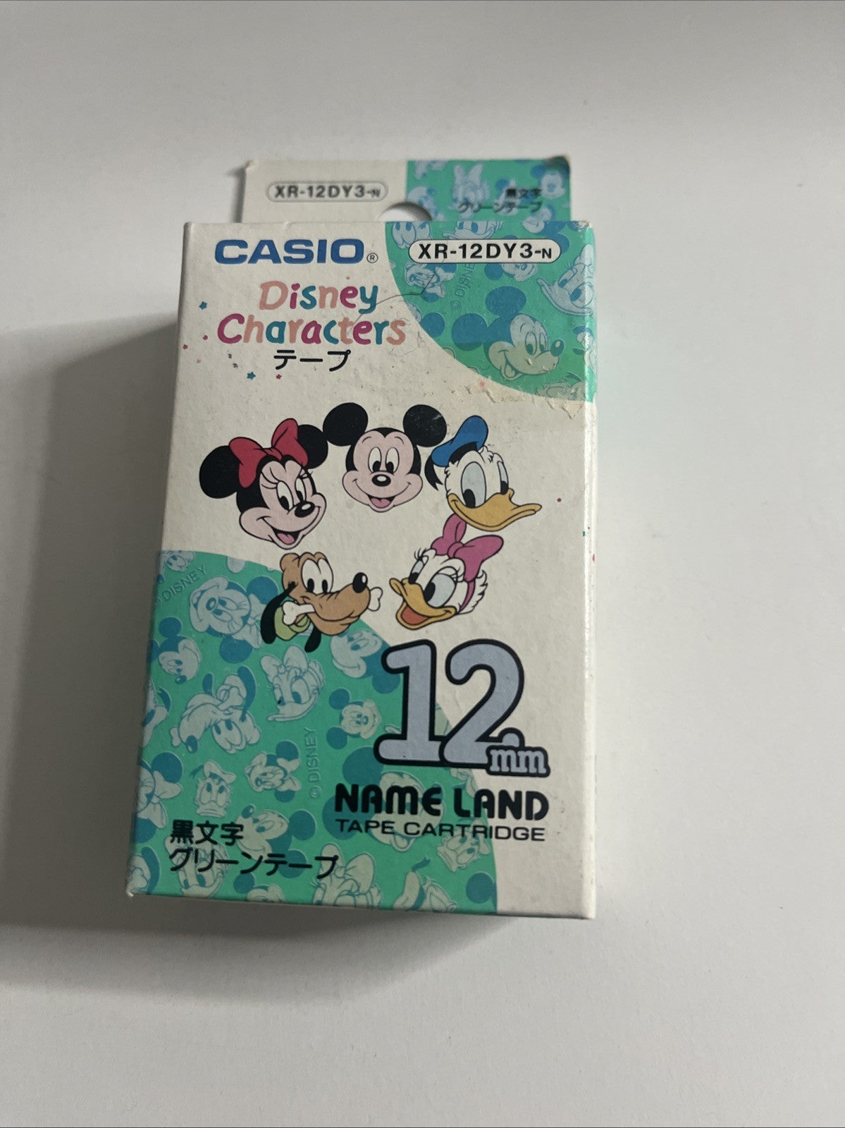 Genuine Casio Disney Characters 12mm Name Land Tape Cartridge XR-12DY3 ...