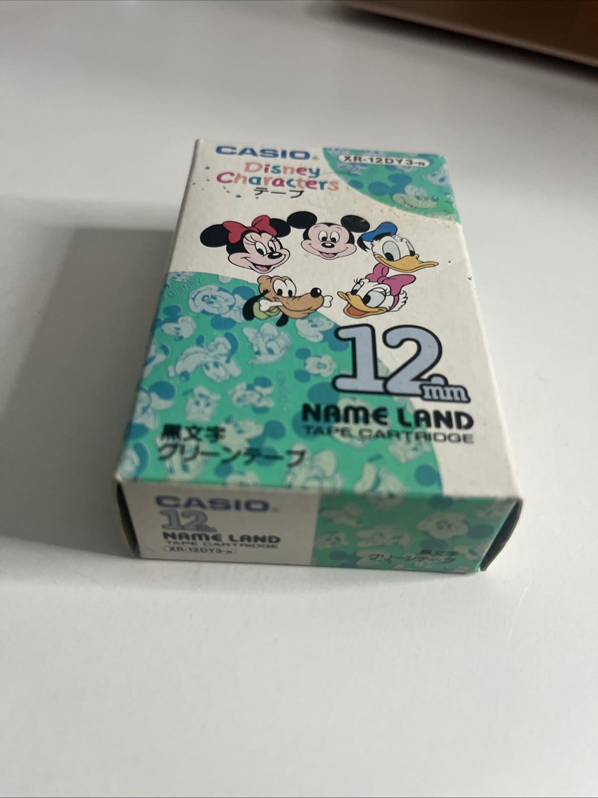 Genuine Casio Disney Characters 12mm Name Land Tape Cartridge XR-12DY3-N NEW