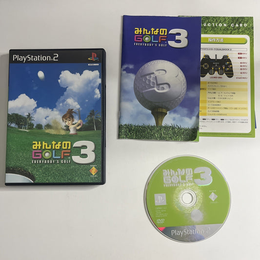 Minna no Golf Everybody's Golf 3 PS2 Sony PlayStation NTSC-J JAPAN Game Complete