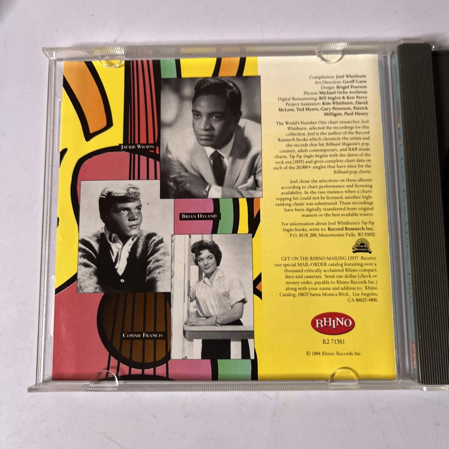 Various – Billboard Top Pop Hits, 1960 (CD, 1994) US R2 71581