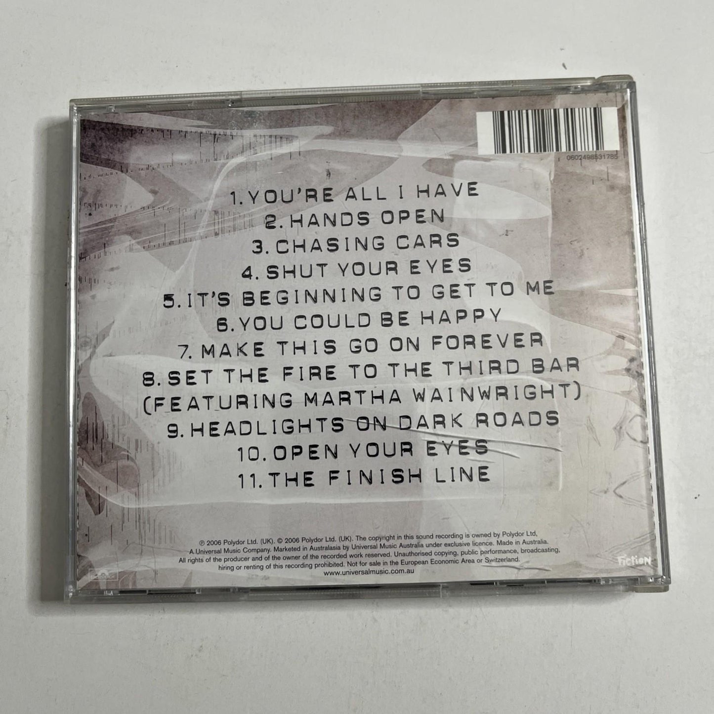 Snow Patrol – Eyes Open (CD, 2006) Europe 9853178