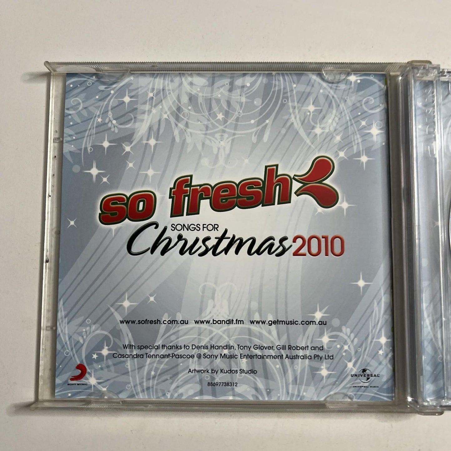 So Fresh: Songs For Christmas 2010 (CD, 2010) Australia 2-Discs 88697738312
