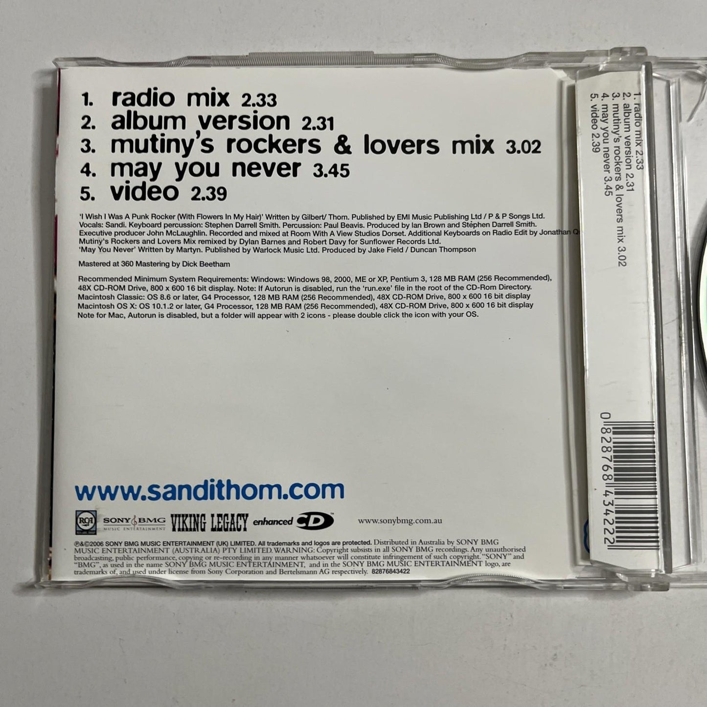 Sandi Thom – I Wish I Was A Punk Rocker (With Flowers In My Hair) (CD, 2006)