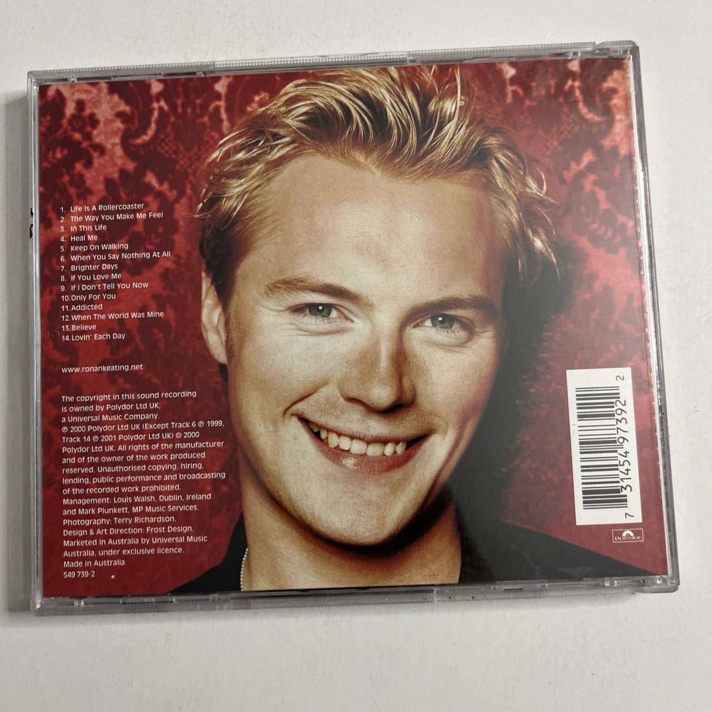 Ronan Keating – Ronan (CD, 2001) Australia 549 739-2