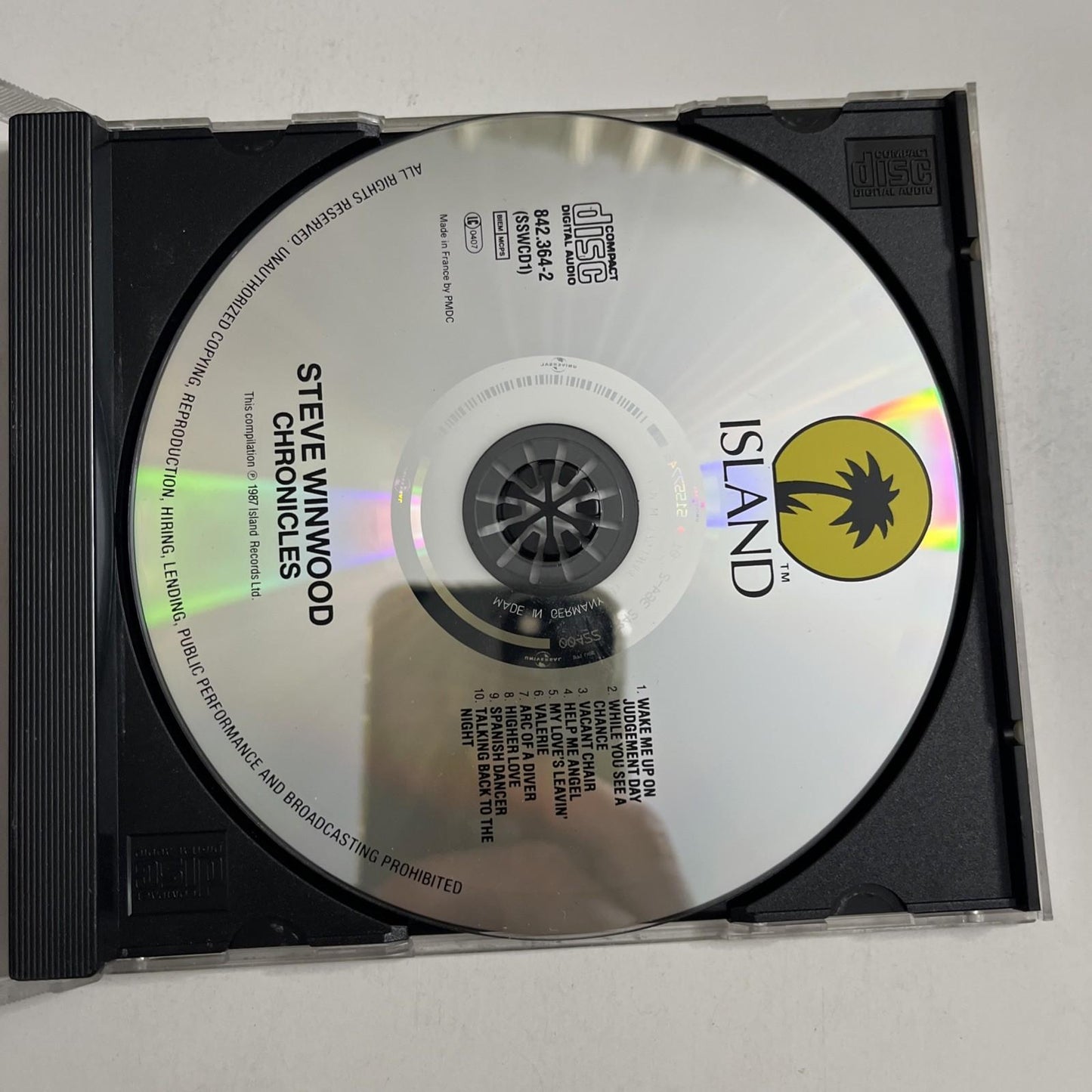 Steve Winwood – Chronicles (CD, 1987) France SSWCD 1