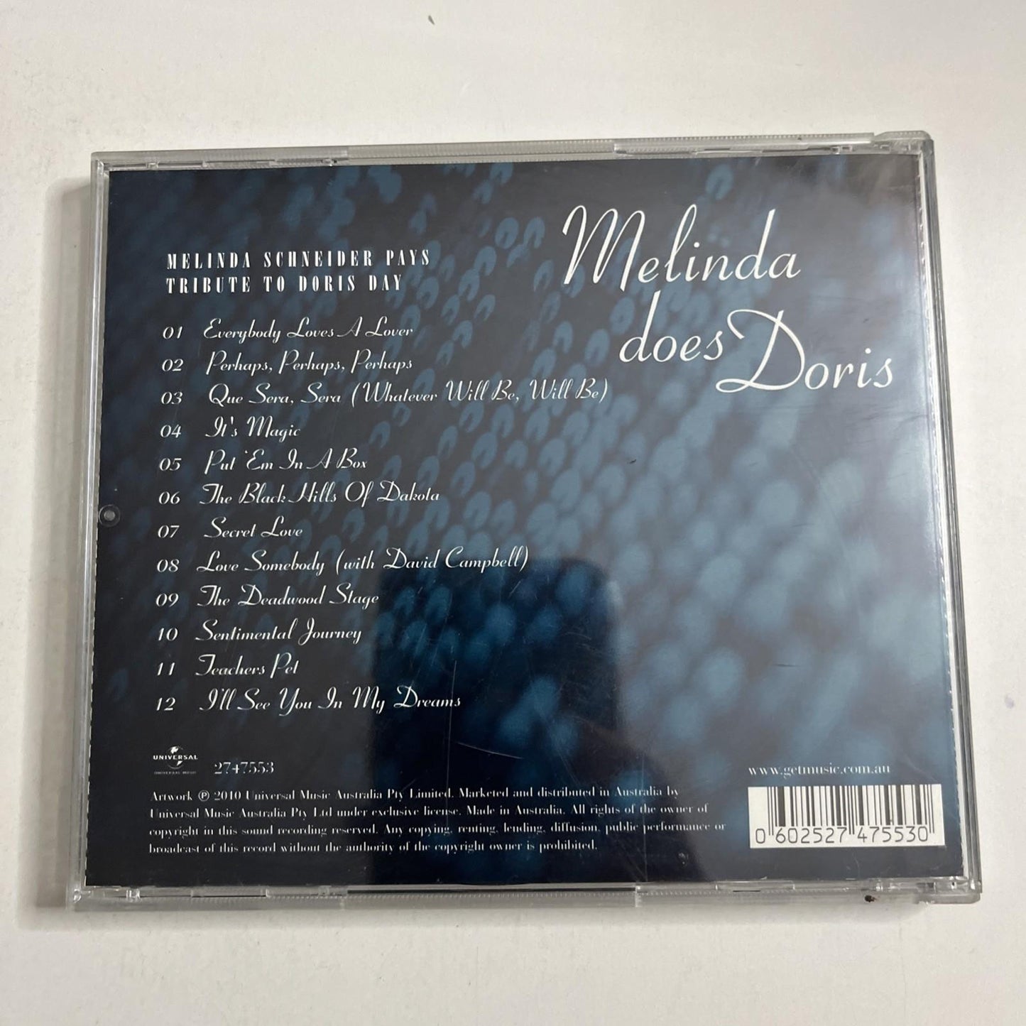 Melinda Schneider – Melinda Does Doris (CD, 2010) Australia 2747553