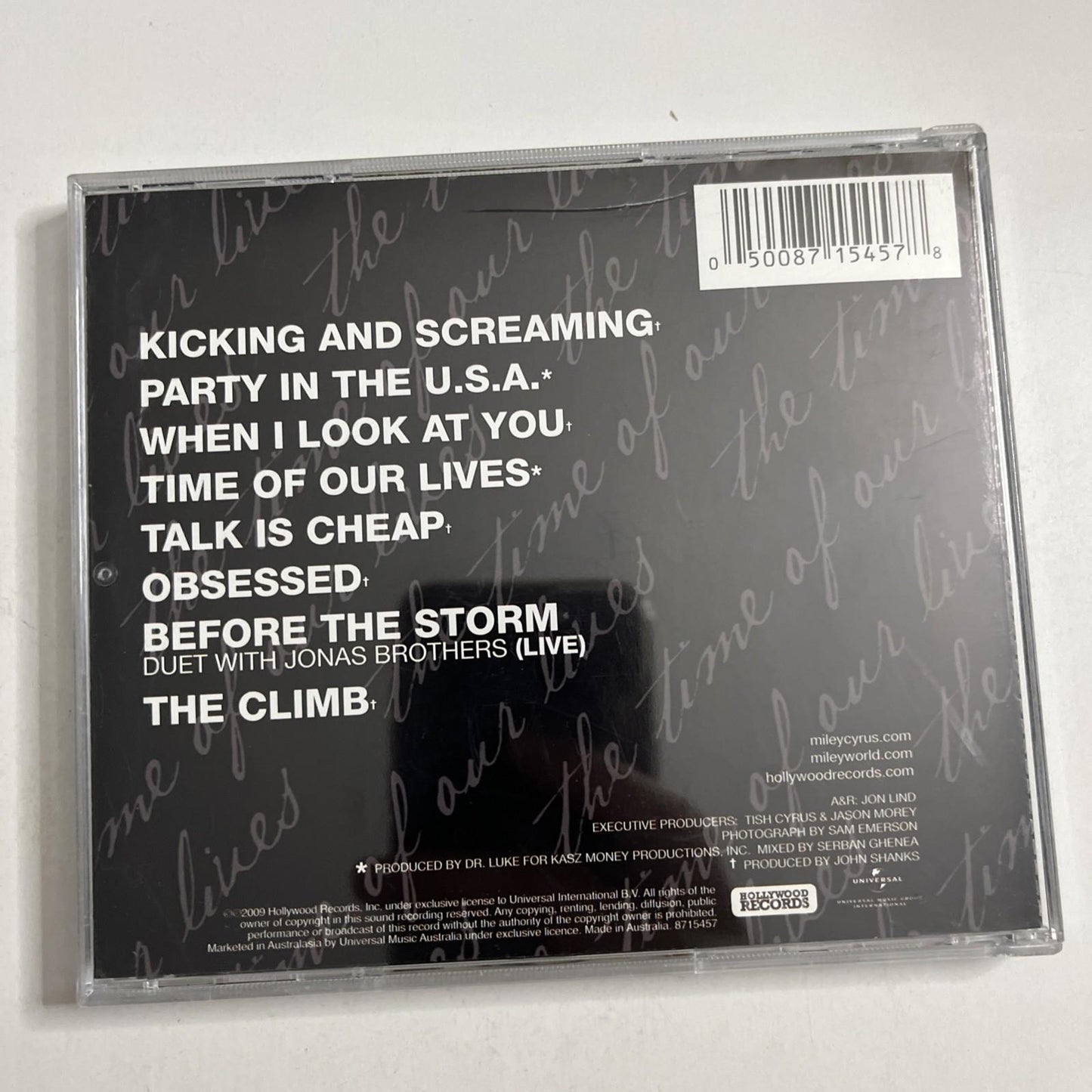 Miley Cyrus – The Time Of Our Lives (CD, 2009) Australasia 8715457