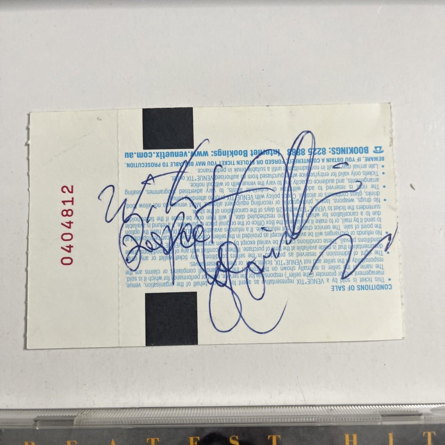 The Black Sorrows – The Chosen Ones (CD, 1993) Australia Signed Ticket 474863 2