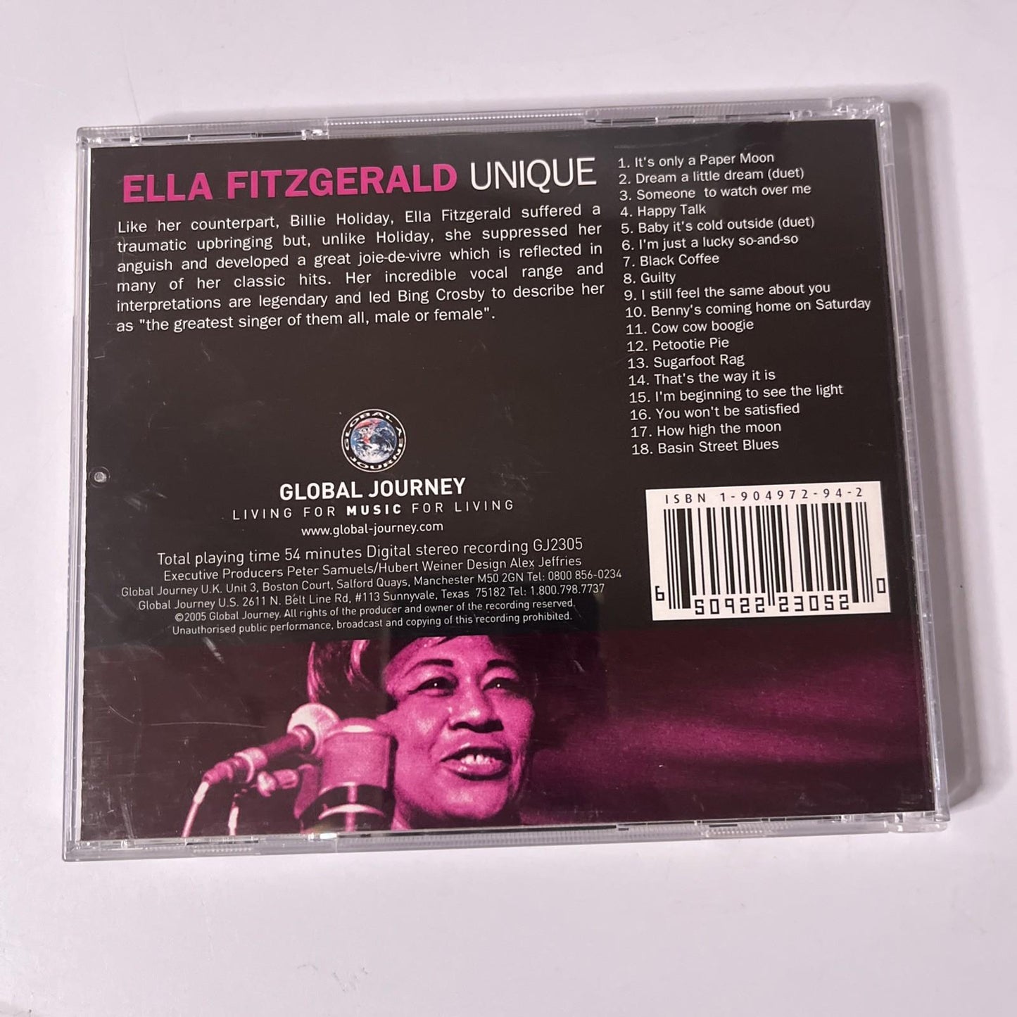 Ella Fitzgerald – Unique (CD, 2005) UK GJ2305
