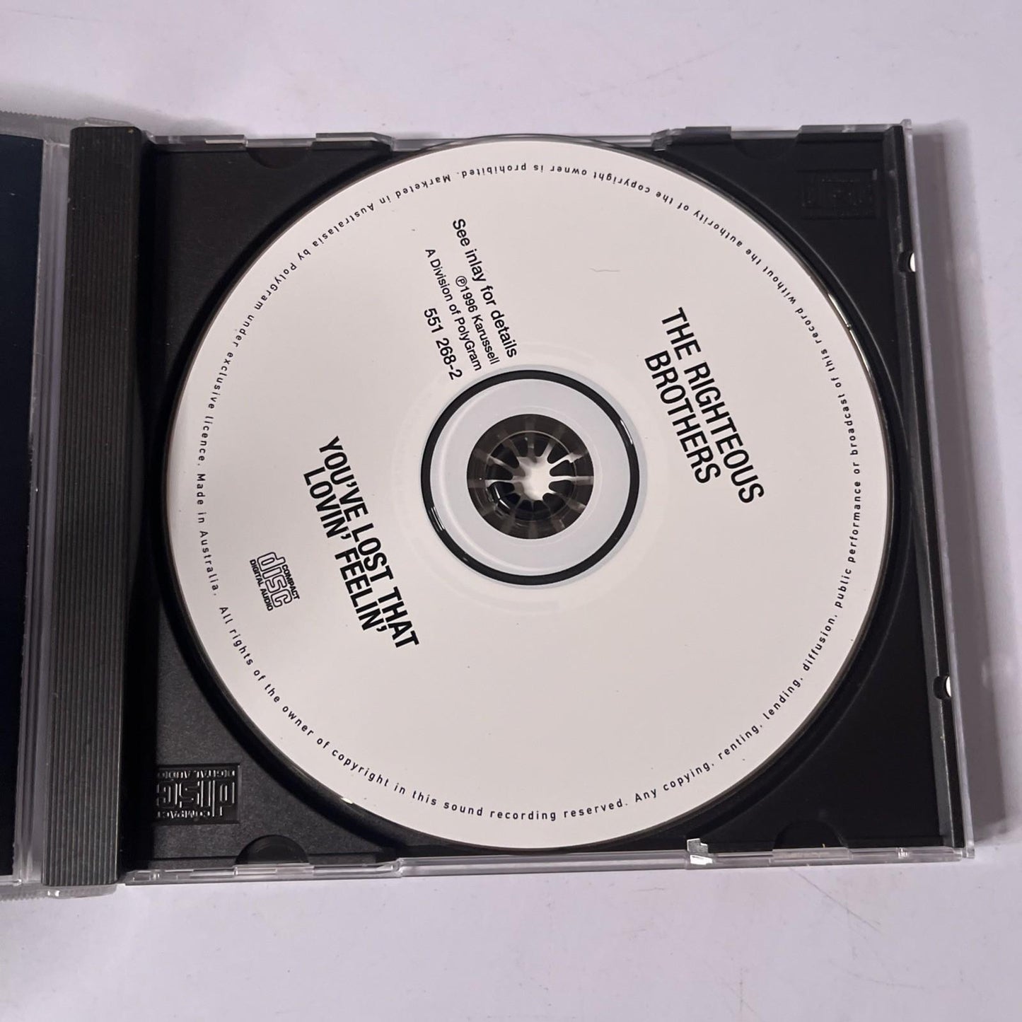 The Righteous Brothers – You've Lost That Lovin' Feelin' (CD, 1996)