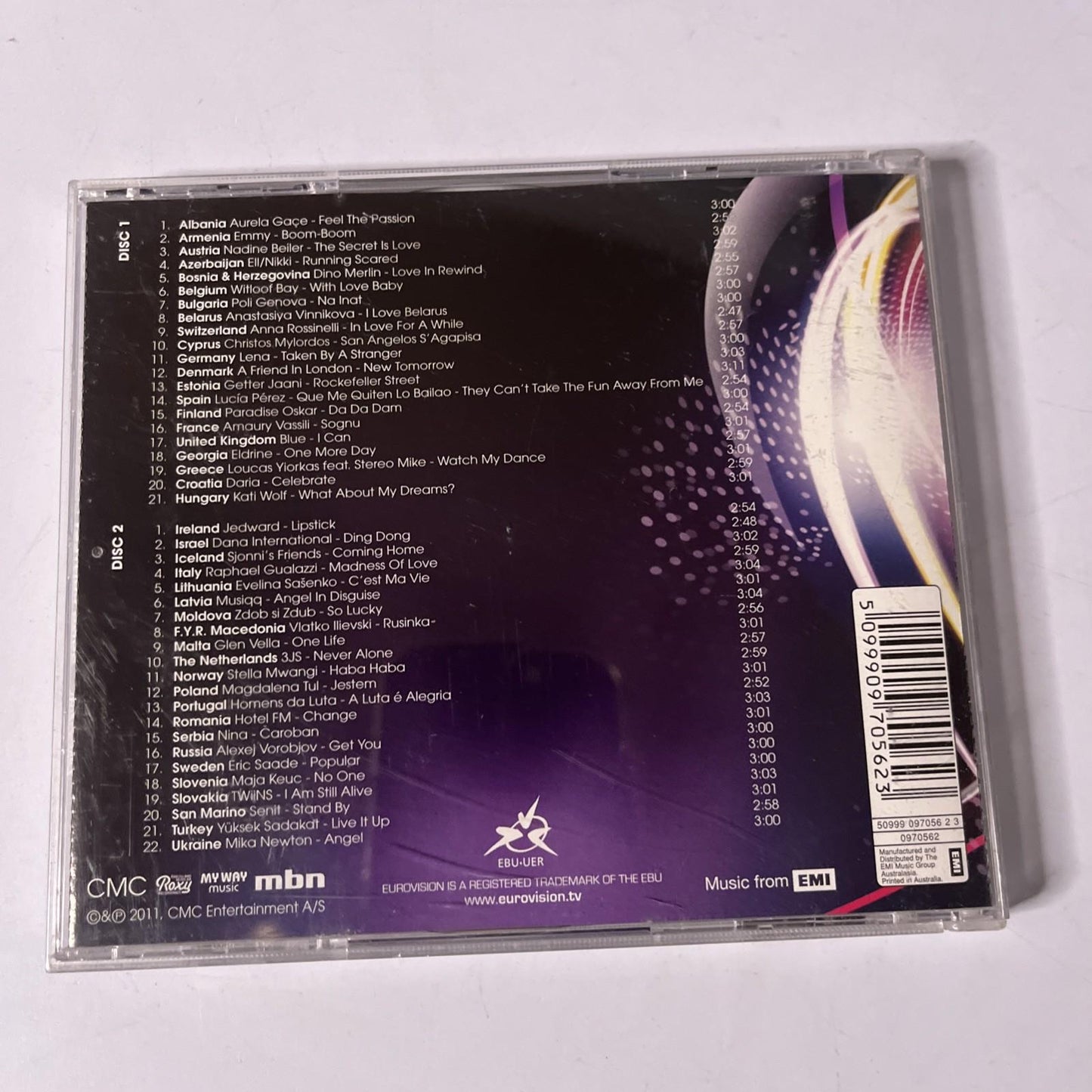 Eurovision Song Contest Düsseldorf 2011 (CD, 2011) UK & Europe 2-Discs