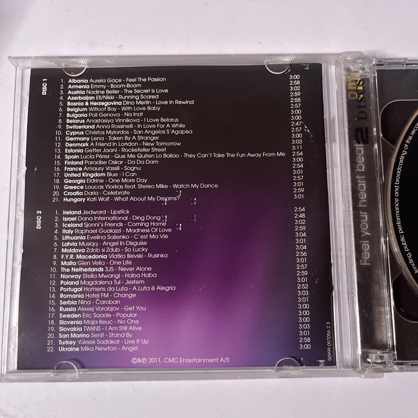 Eurovision Song Contest Düsseldorf 2011 (CD, 2011) UK & Europe 2-Discs