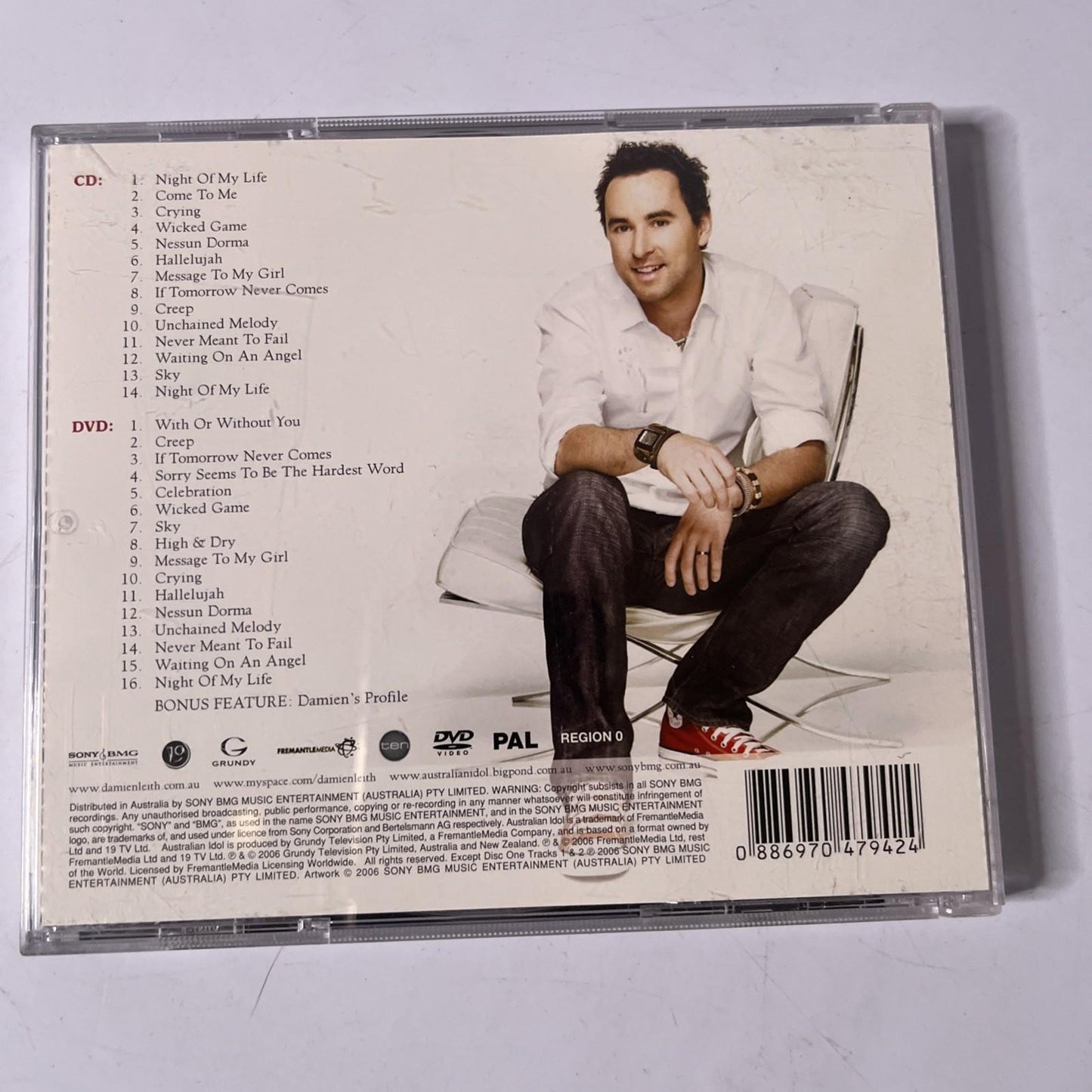 Damien Leith – The Winner's Journey - Australian Idol (CD + DVD, 2006)