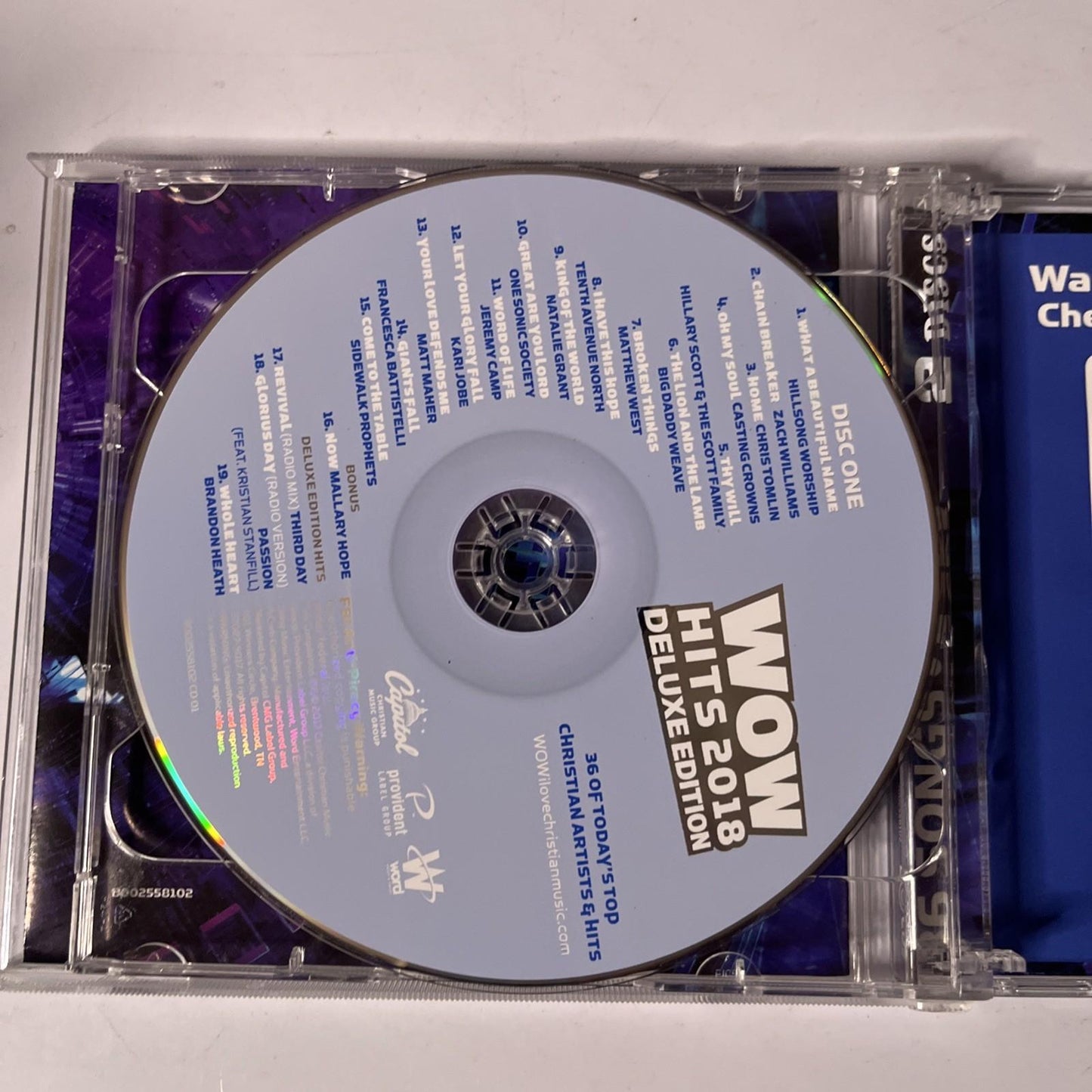 Various – WOW Hits 2018 (CD, 2017) US 2-Discs B002558102