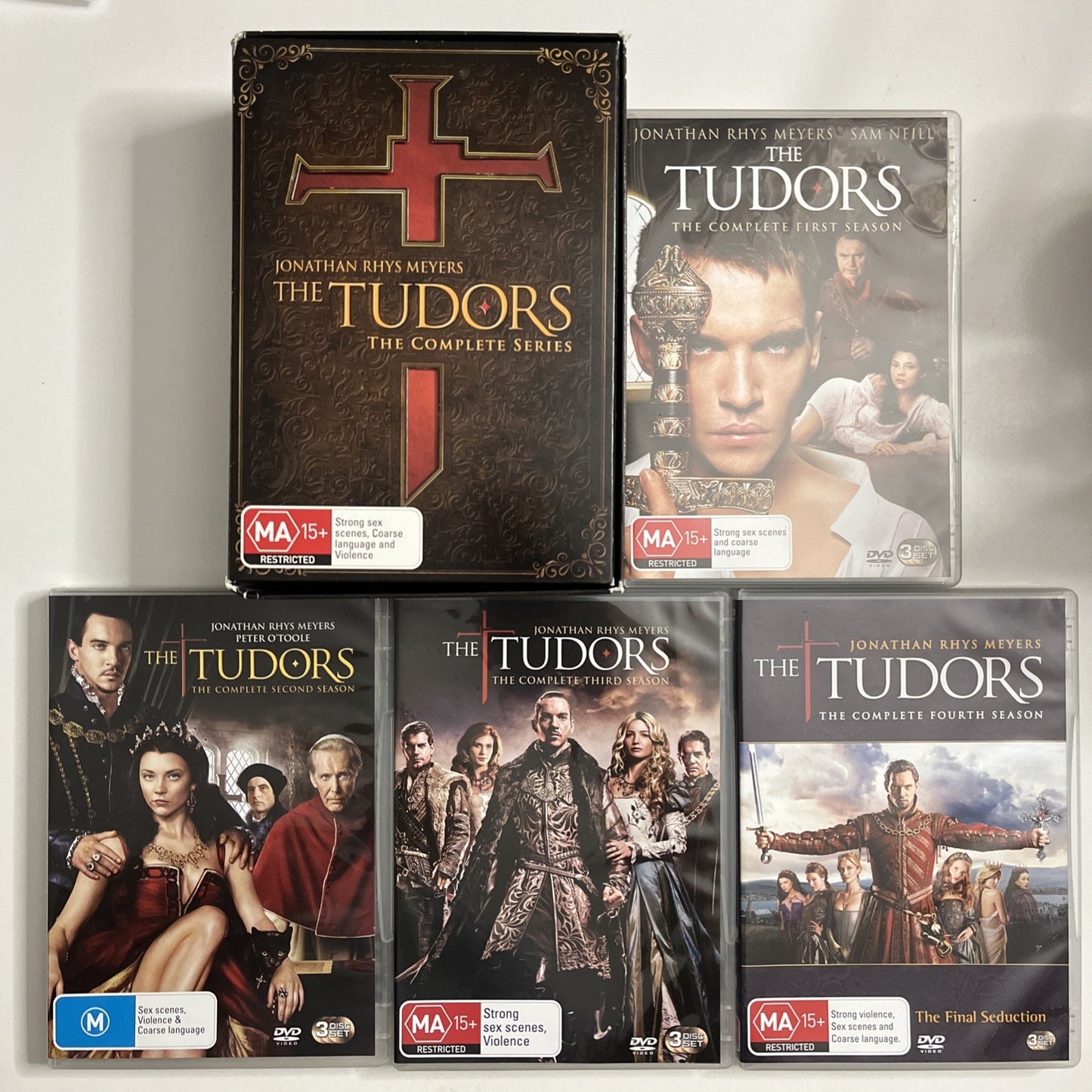 The Tudors : The Complete Series Season 1-4  (DVD, 2010) Region 4