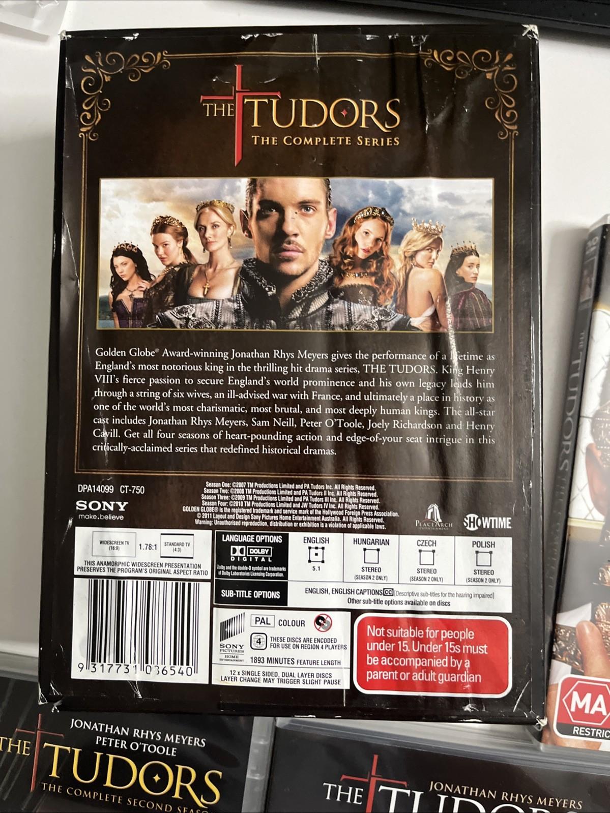 The Tudors : The Complete Series Season 1-4  (DVD, 2010) Region 4