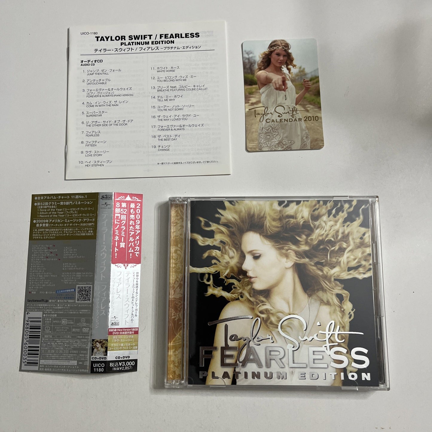 Taylor Swift – Fearless Platinum Edition (CD + DVD, 2010) Japan Obi UICO-1180