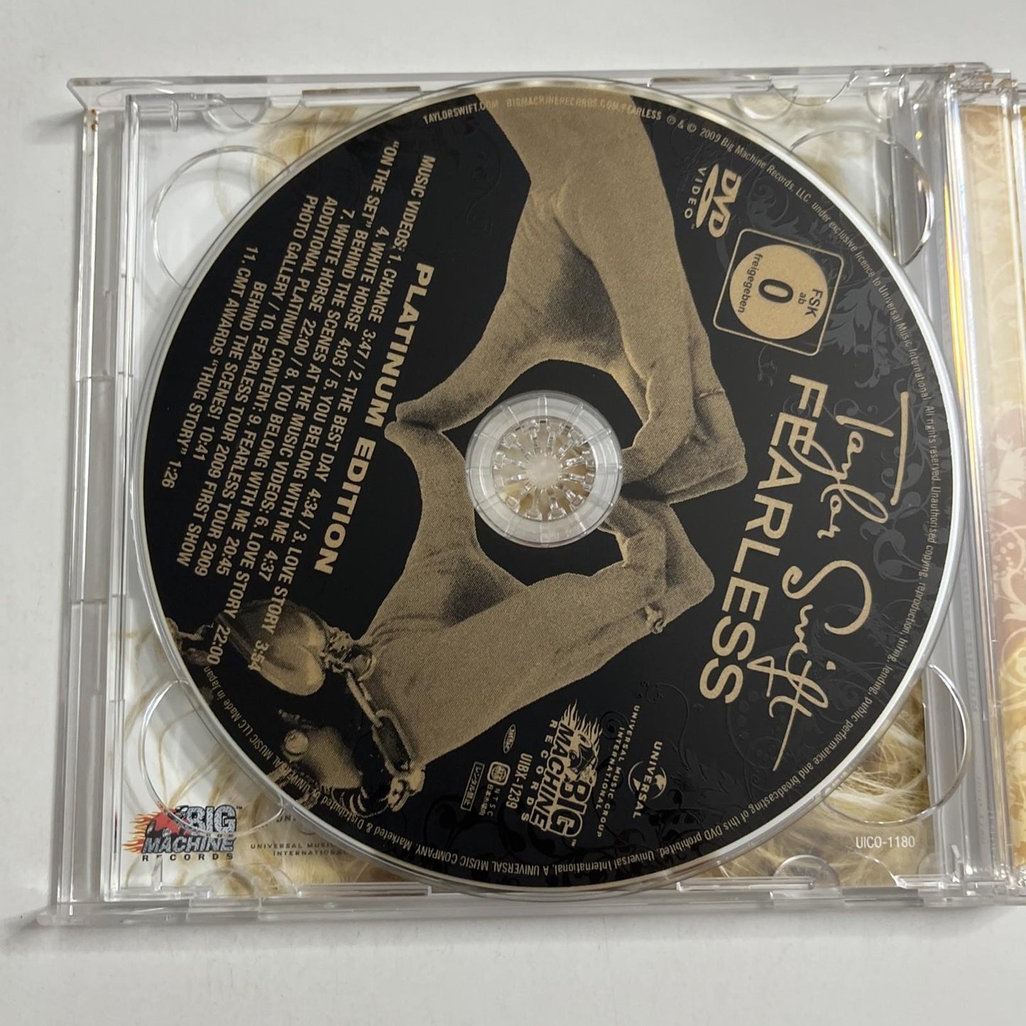 Taylor Swift – Fearless Platinum Edition (CD + DVD, 2010) Japan Obi UICO-1180