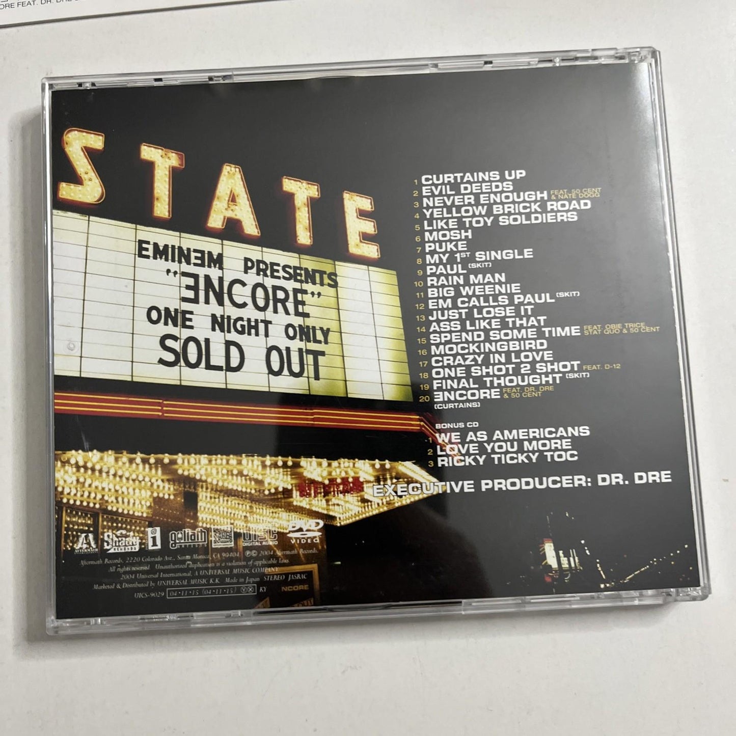 Eminem – Encore (CD, 2004) Japan Obi UICS-9029
