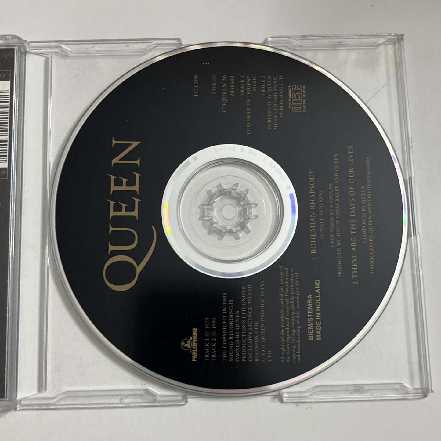 Queen – Bohemian Rhapsody / These Are The Days Of Our Lives (CD, 1991)