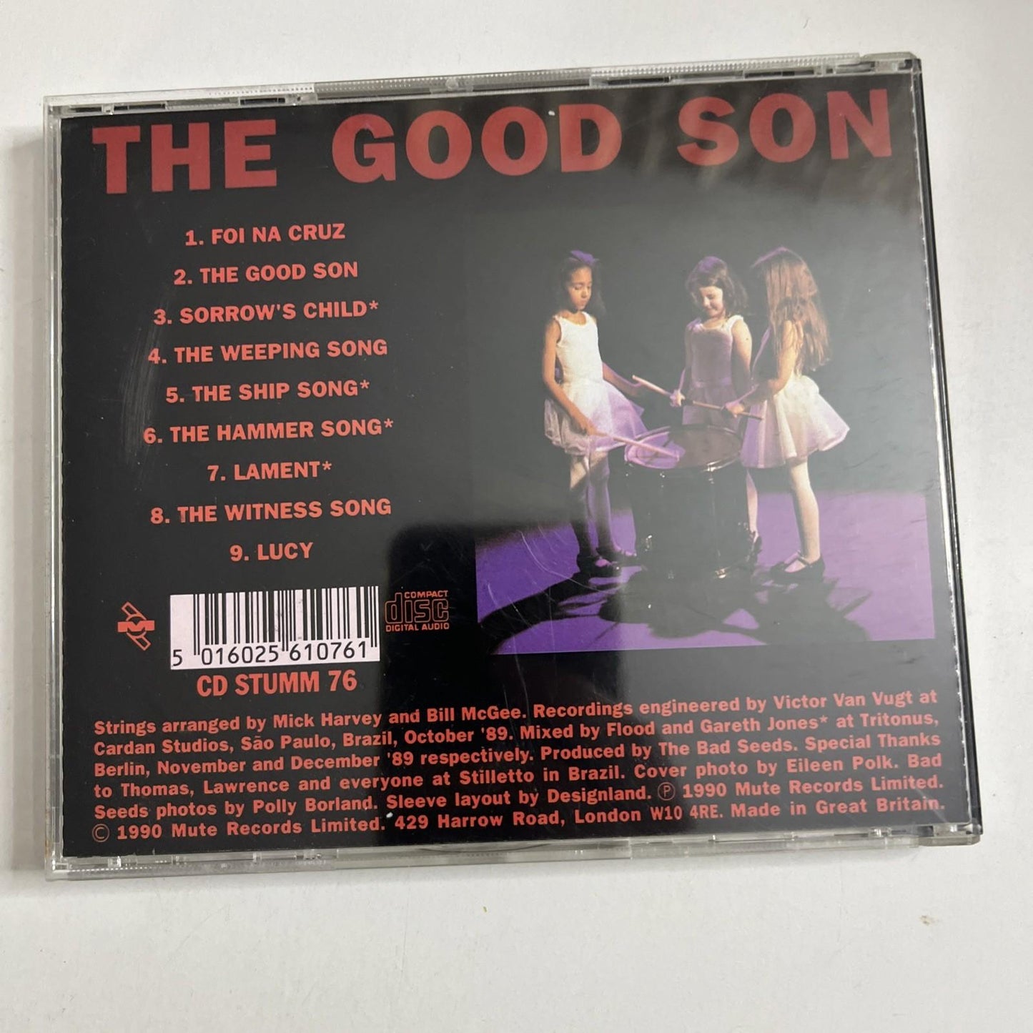 Nick Cave & The Bad Seeds – The Good Son (CD, 1990) UK *Signed Copy CD STUMM 76