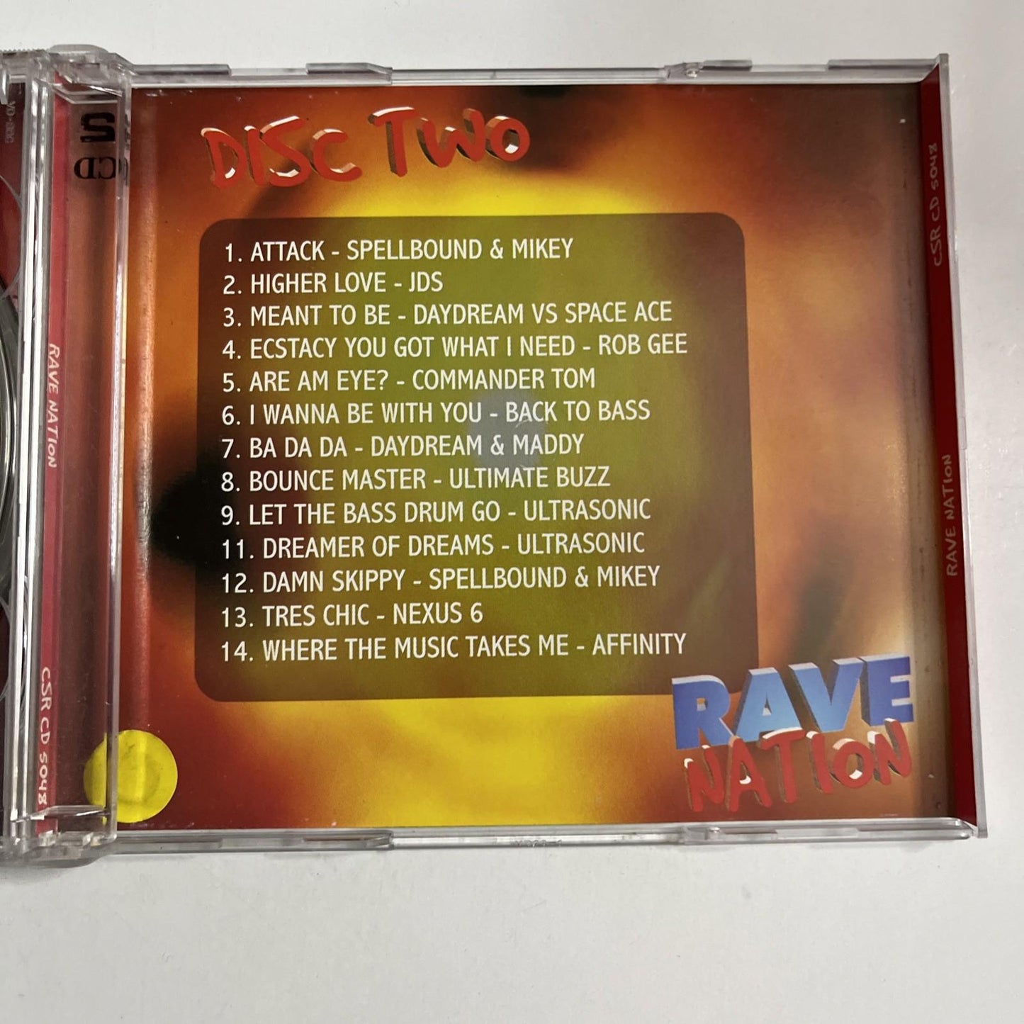 Various – Rave Nation (CD, 1997) Australia 2-Discs CSR CD 5048