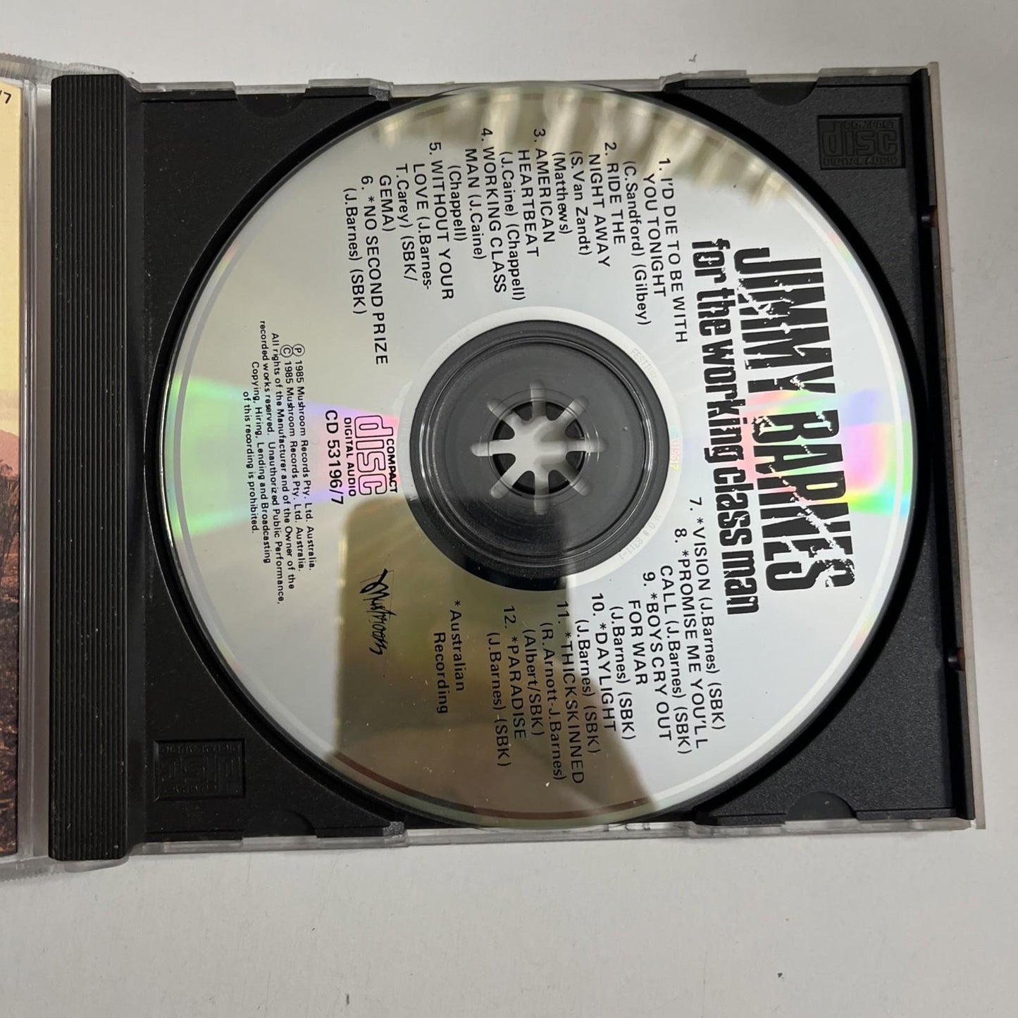 Jimmy Barnes – For The Working Class Man (CD, 1987) Australia CD 53196/7