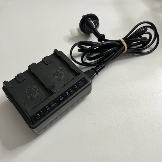Genuine Panasonic VW-AD7 Dual Battery Charger For Panasonic Camcorder
