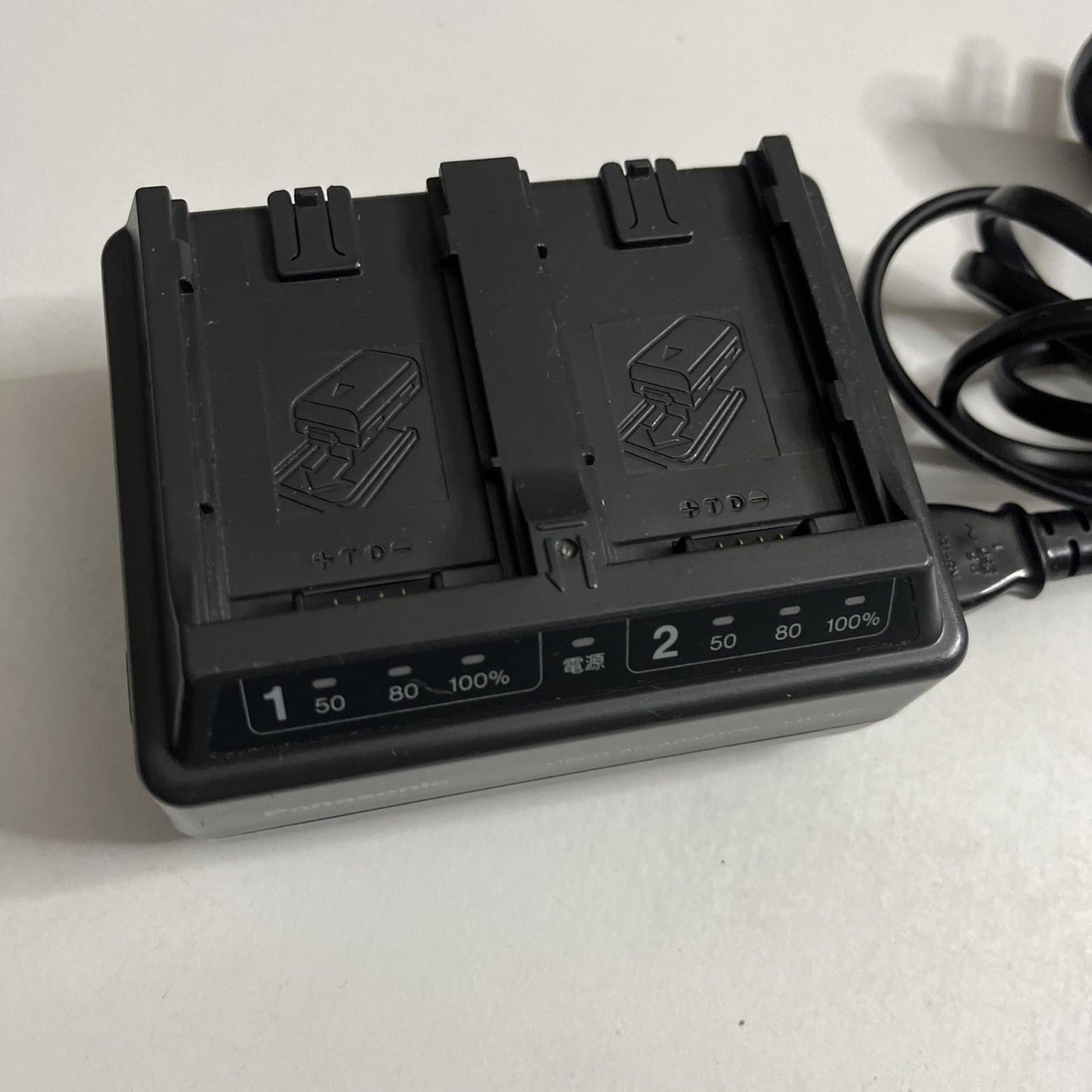 Genuine Panasonic VW-AD7 Dual Battery Charger For Panasonic Camcorder