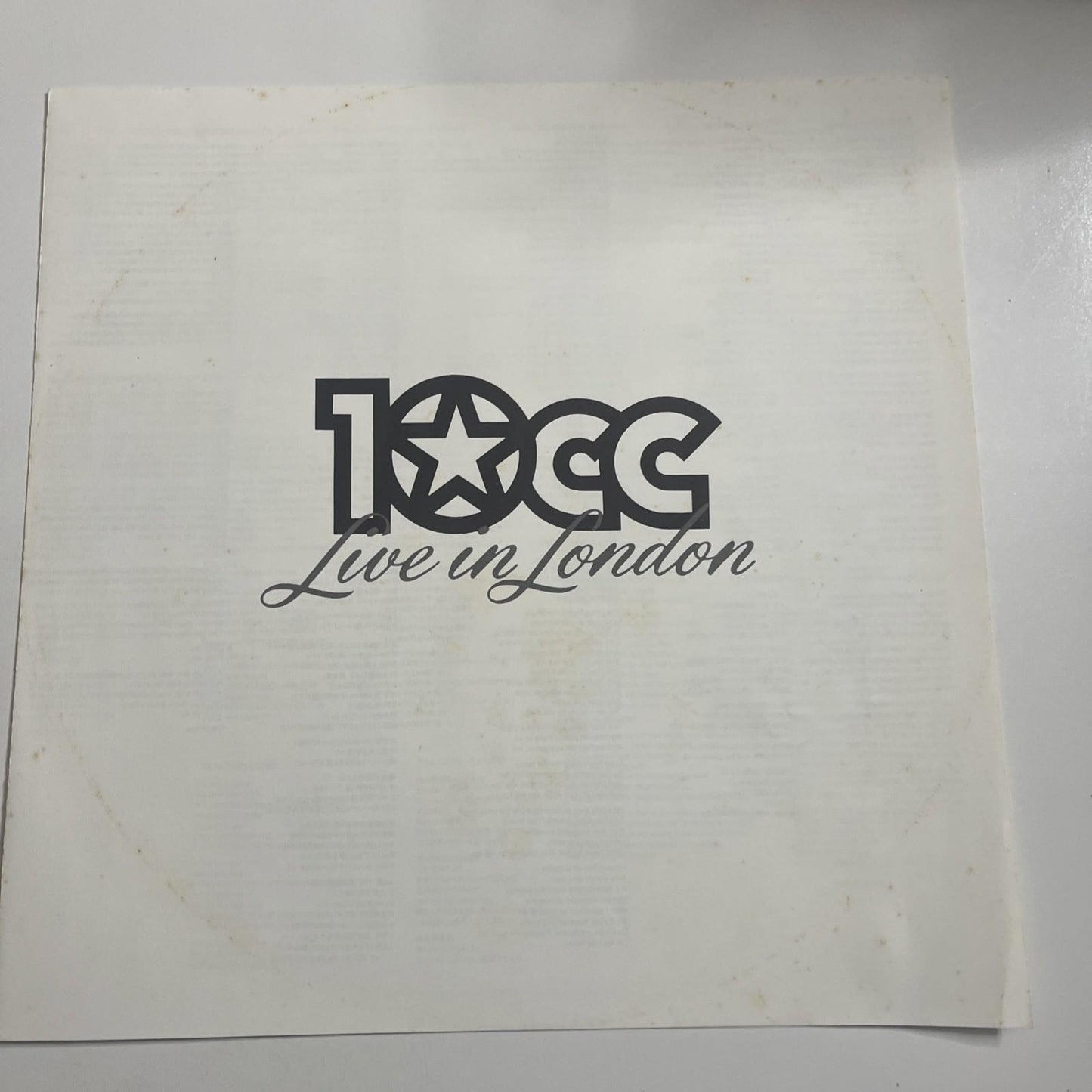 10cc – Live In London (Laserdisc LD, 1988) Japan NTSC VAL-3818