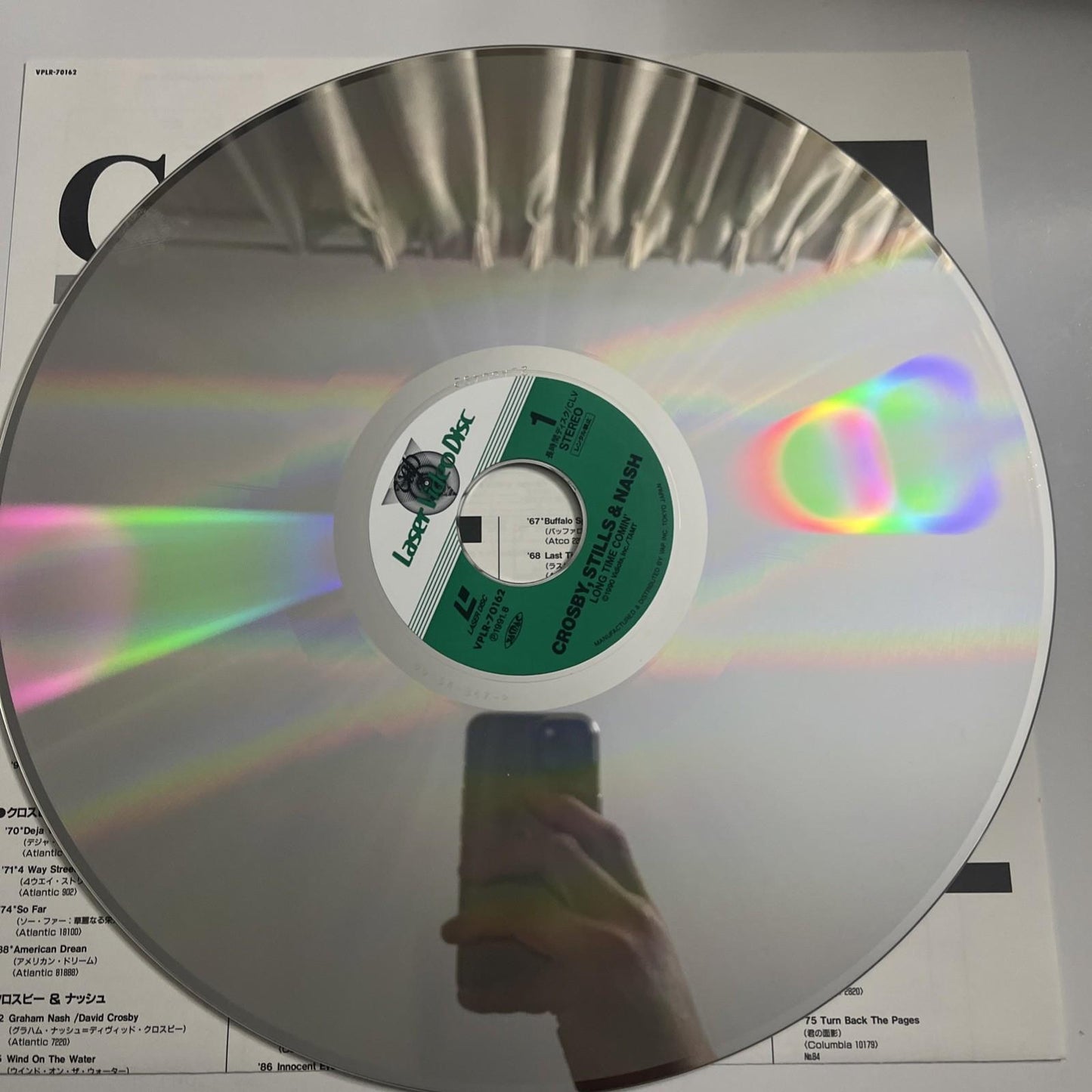 Crosby, Stills & Nash – Long Time Comin' (Laserdisc LD, 1991) NTSC Obi