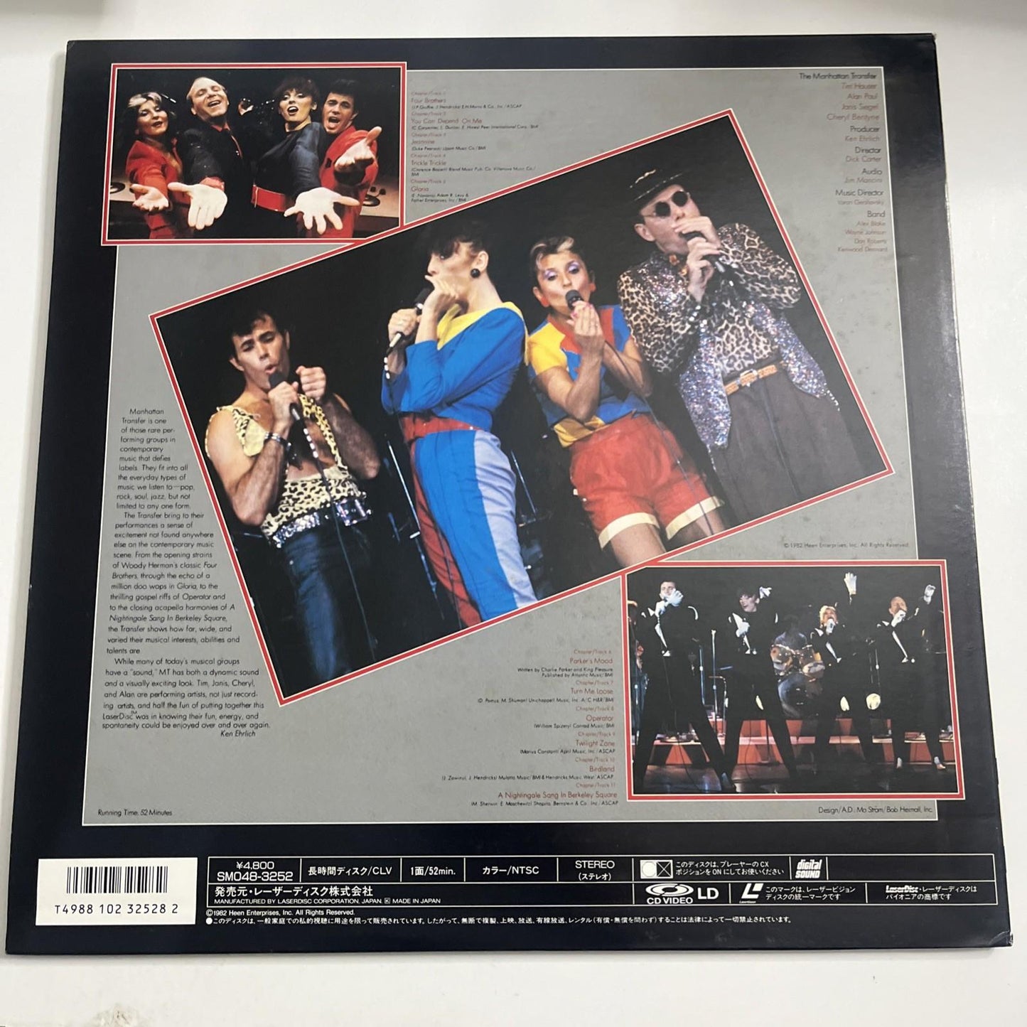 The Manhattan Transfer – In Concert (Laserdisc LD, 1988) Japan NTSC SM048-3252