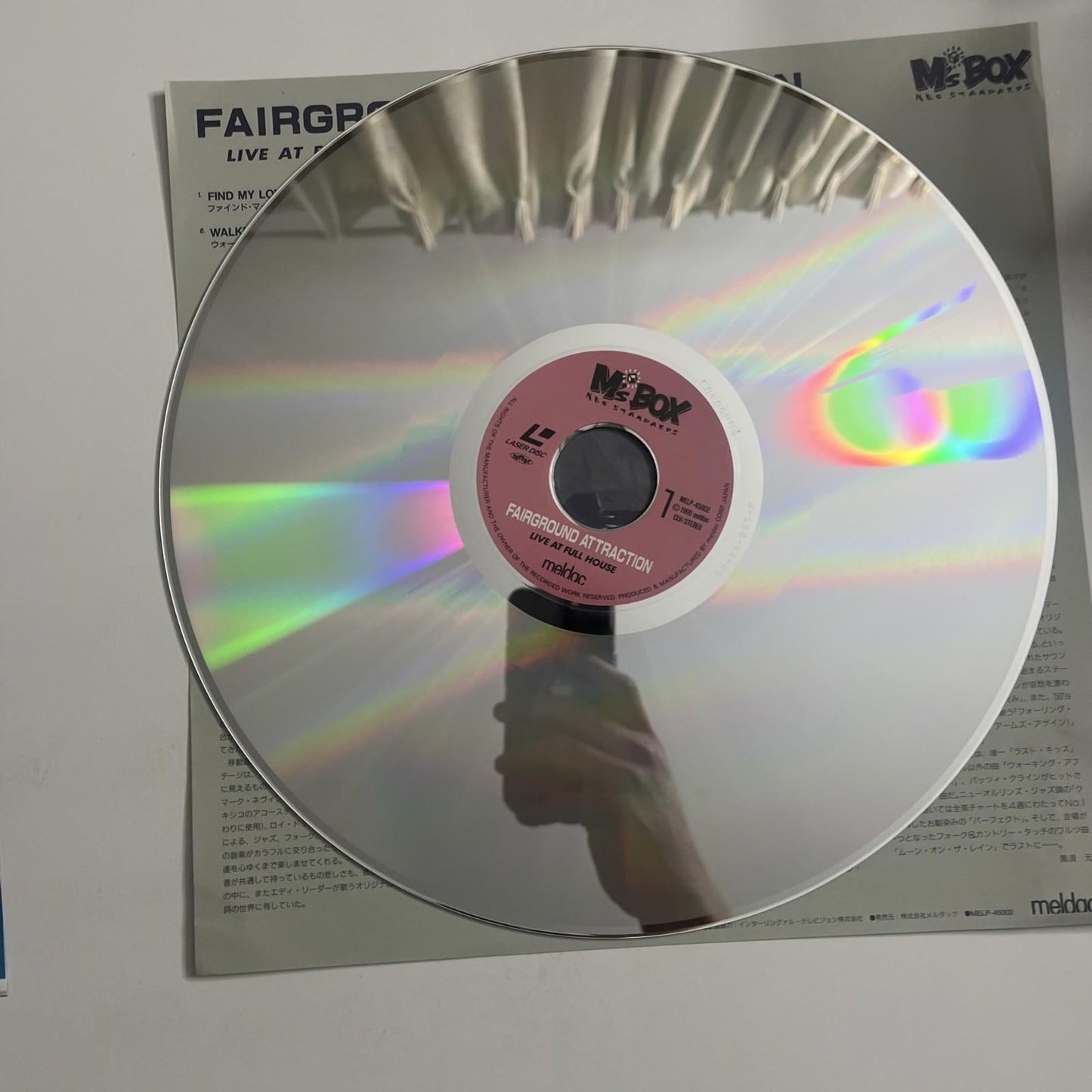 Fairground Attraction – Live At Full House (Laserdisc LD, 1990) Japan Obi NTSC