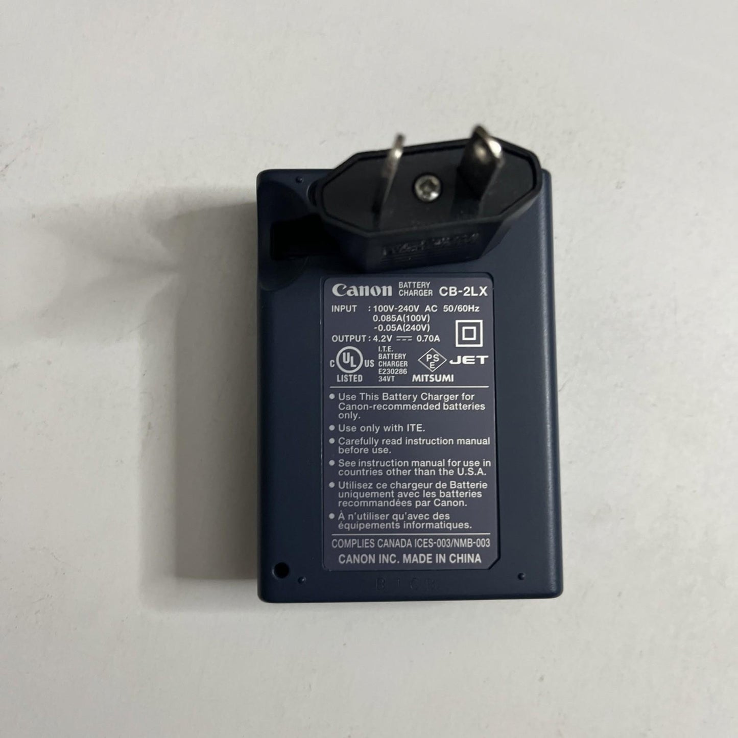 Genuine Canon CB-2LX Camera Battery Charger For NB-5L Battery