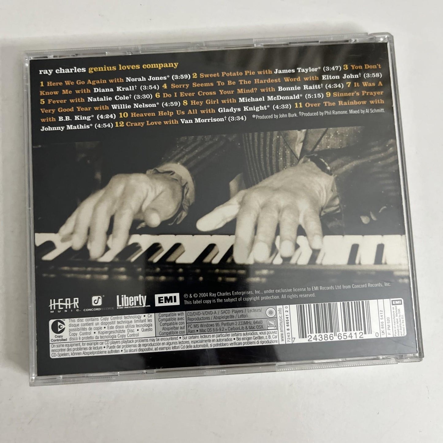 Ray Charles – Genius Loves Company (CD, 2004) Australia 7243 8 66541 2 0