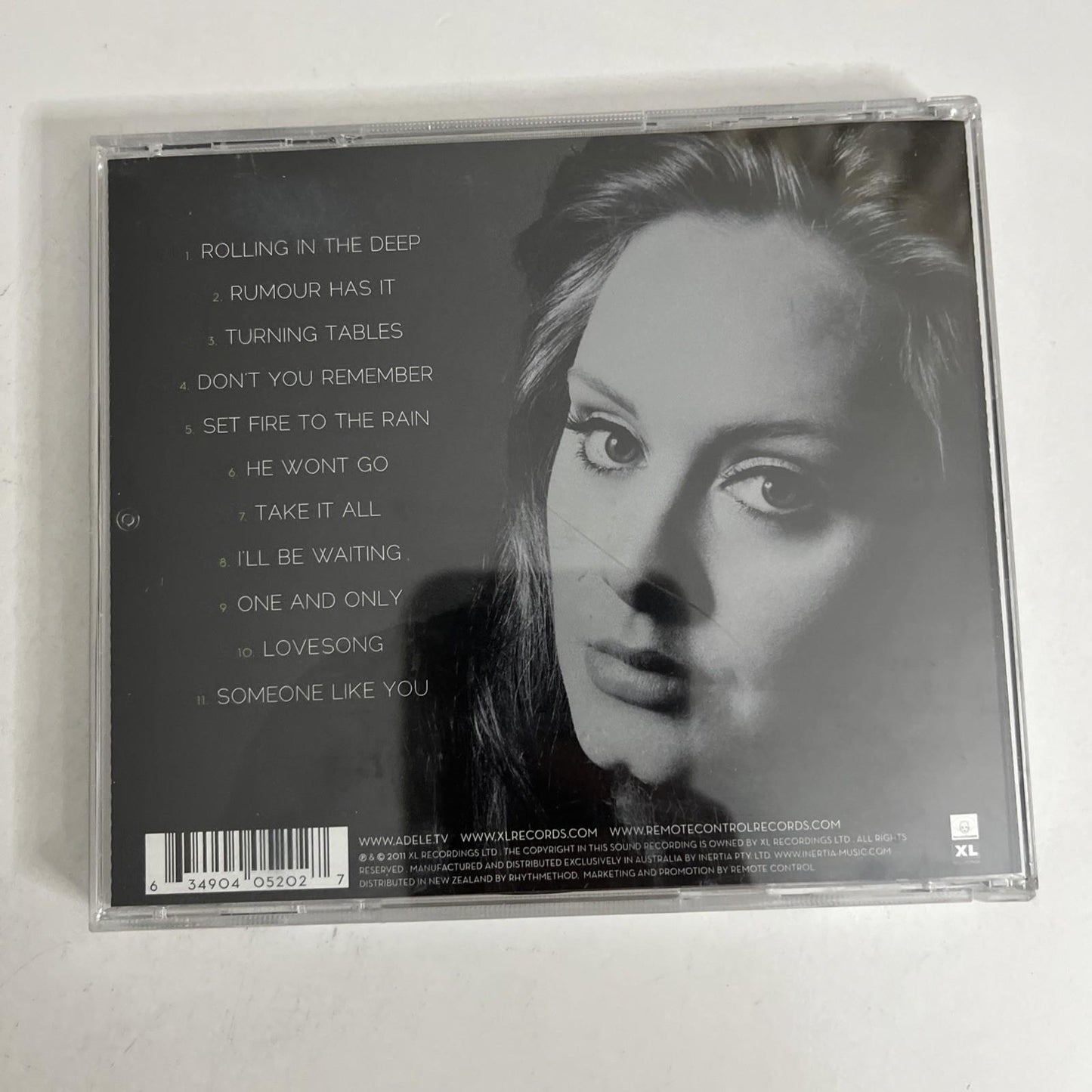 Adele – 21 (CD, 2011) Australia & New Zealand XLCD 520
