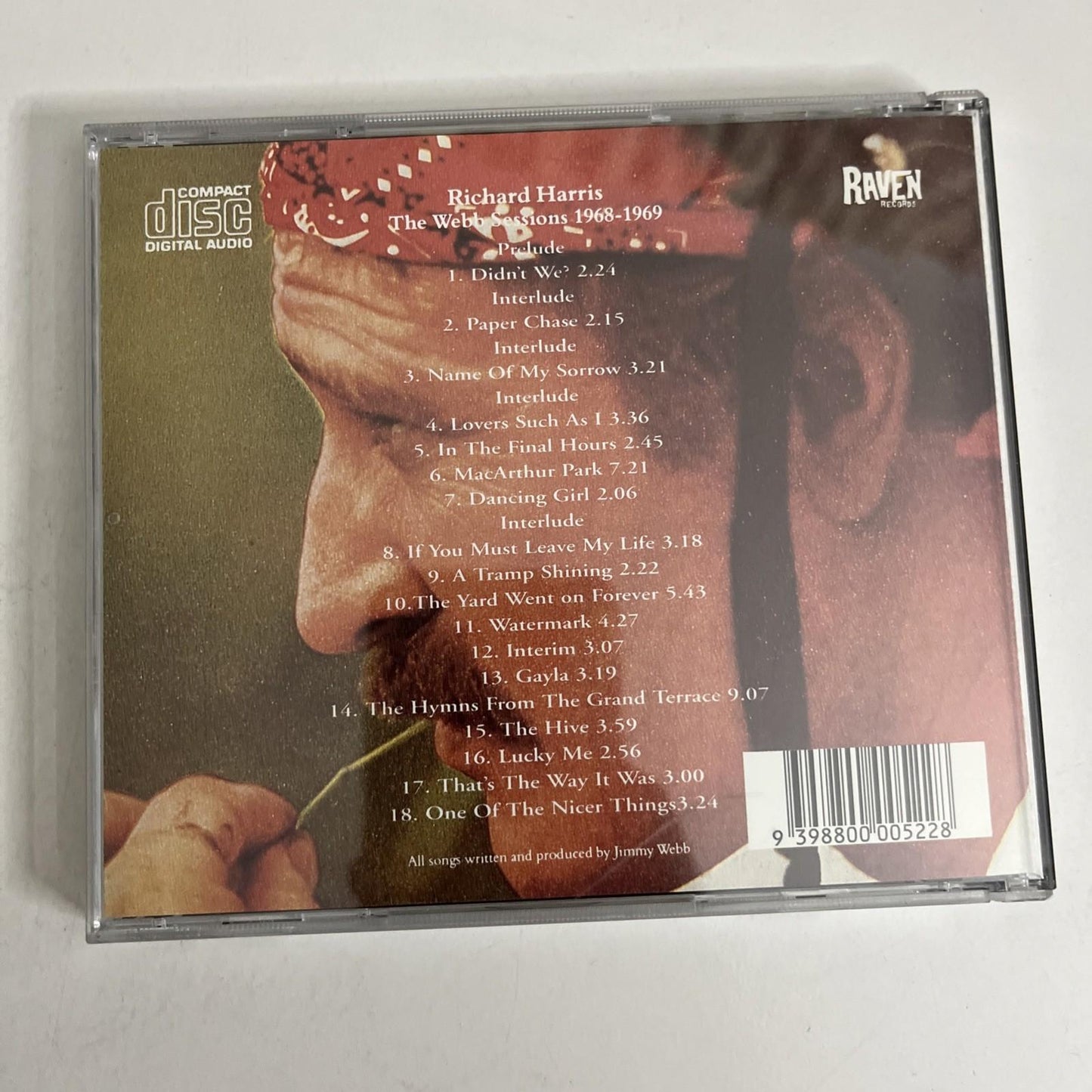Richard Harris – The Webb Sessions 1968-1969 (CD, 1995) Australia RVCD-52