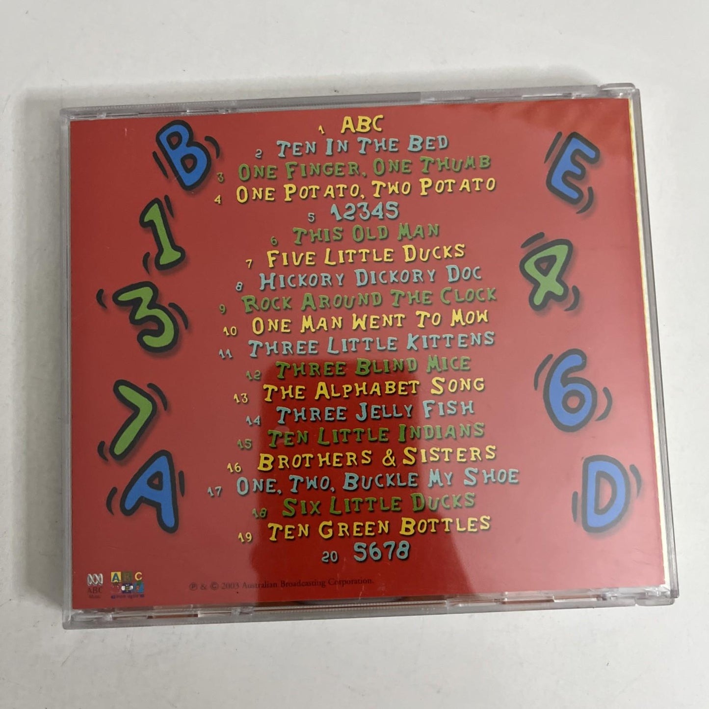ABC Kids – Counting Alphabet Sing-A-Long (CD, 2003) Australia D300829-2