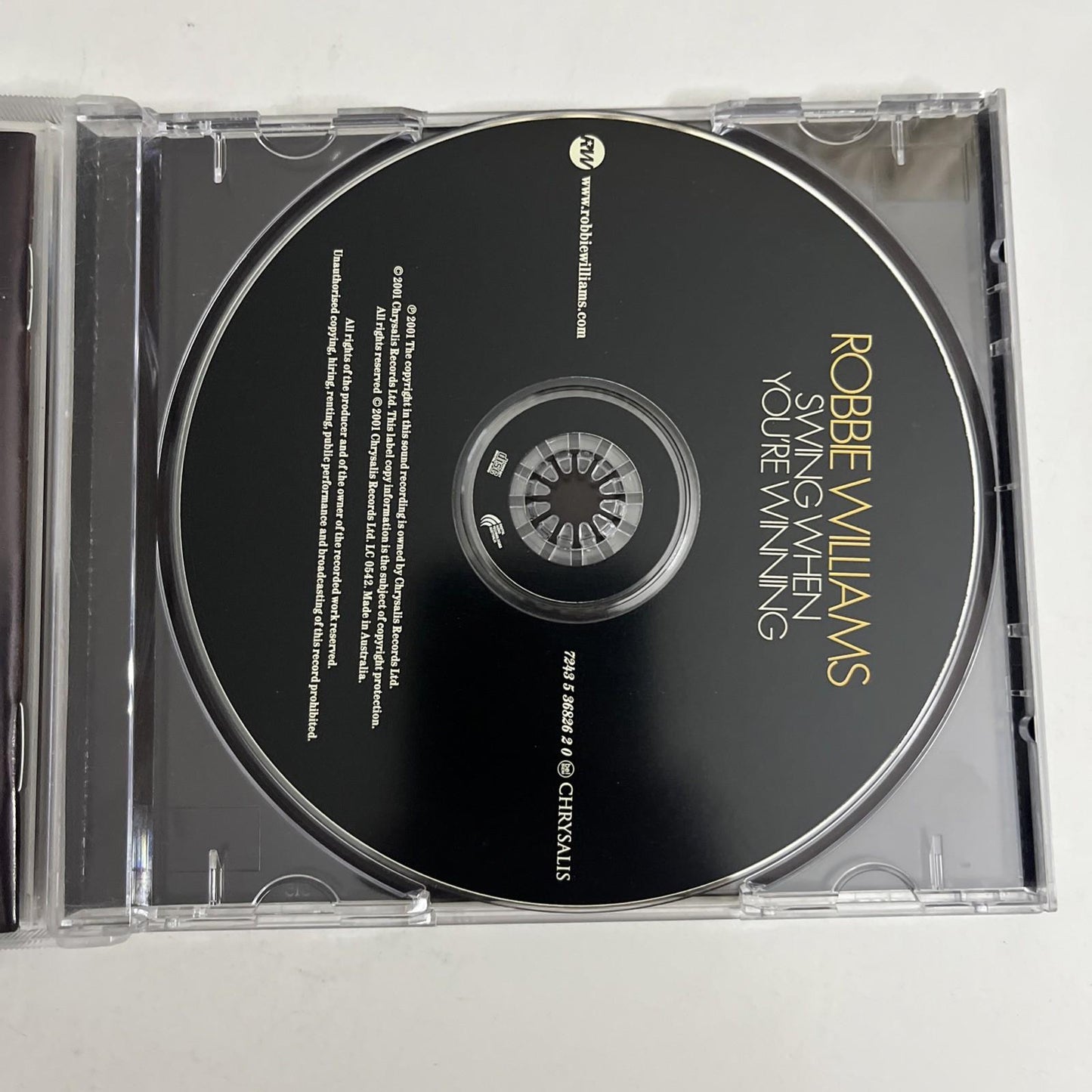 Robbie Williams – Swing When You're Winning (CD, 2001)