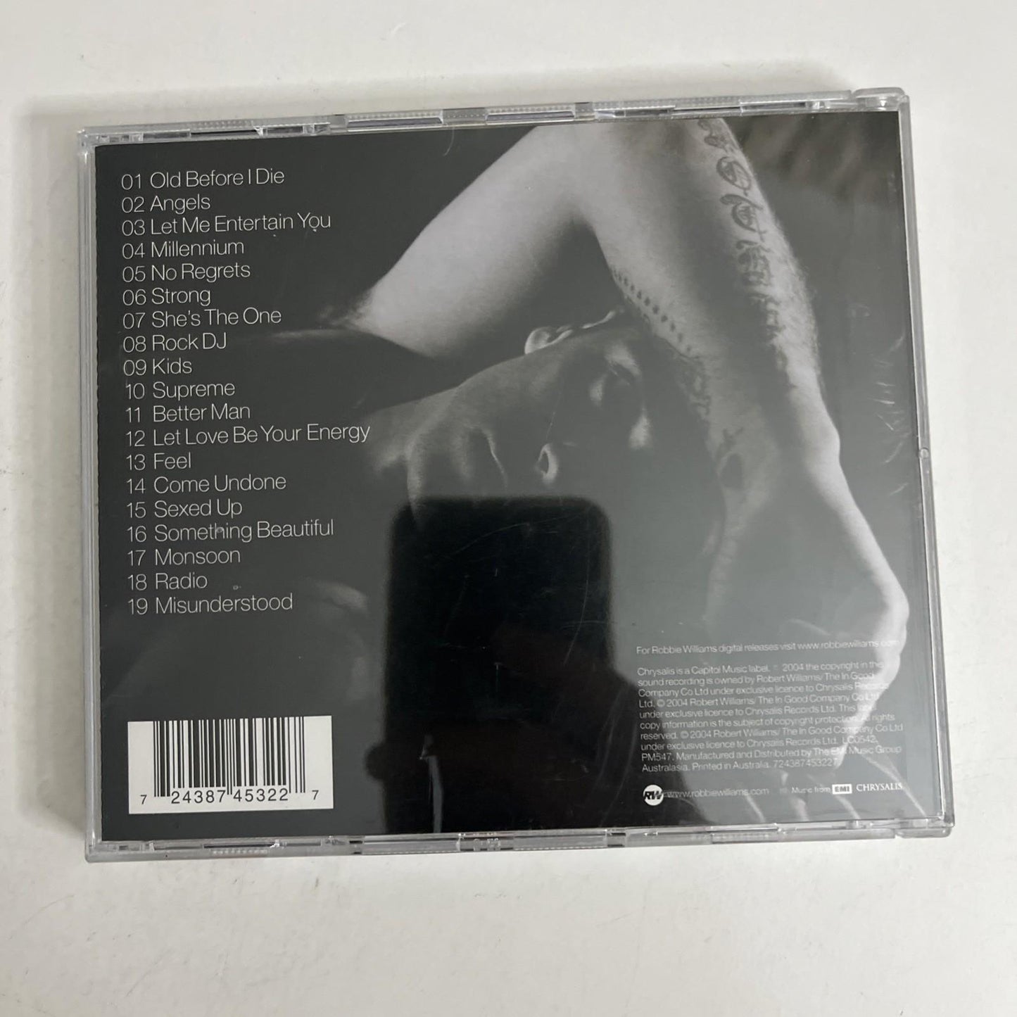 Robbie Williams – Greatest Hits (CD, 2004) Australia 724387453227