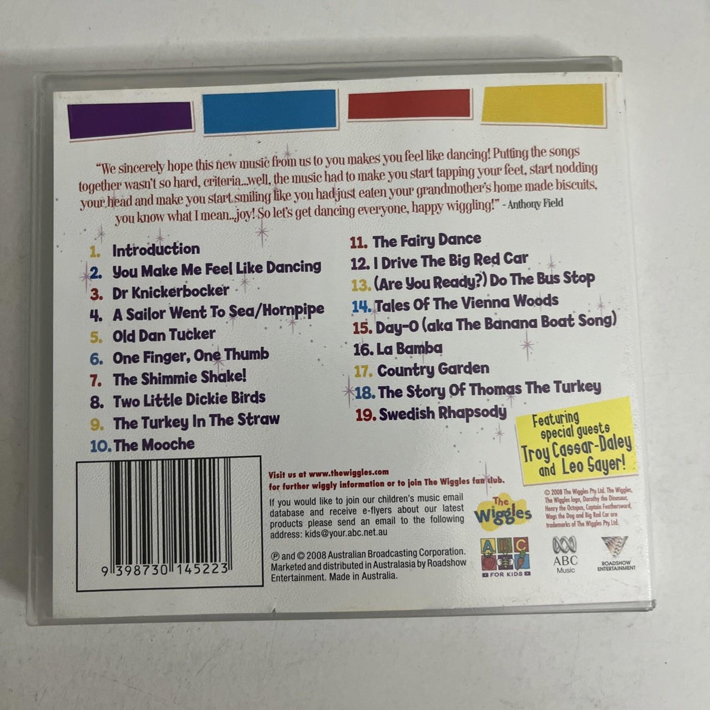 The Wiggles – You Make Me Feel Like Dancing (CD, 2008) Australia R-301452-2
