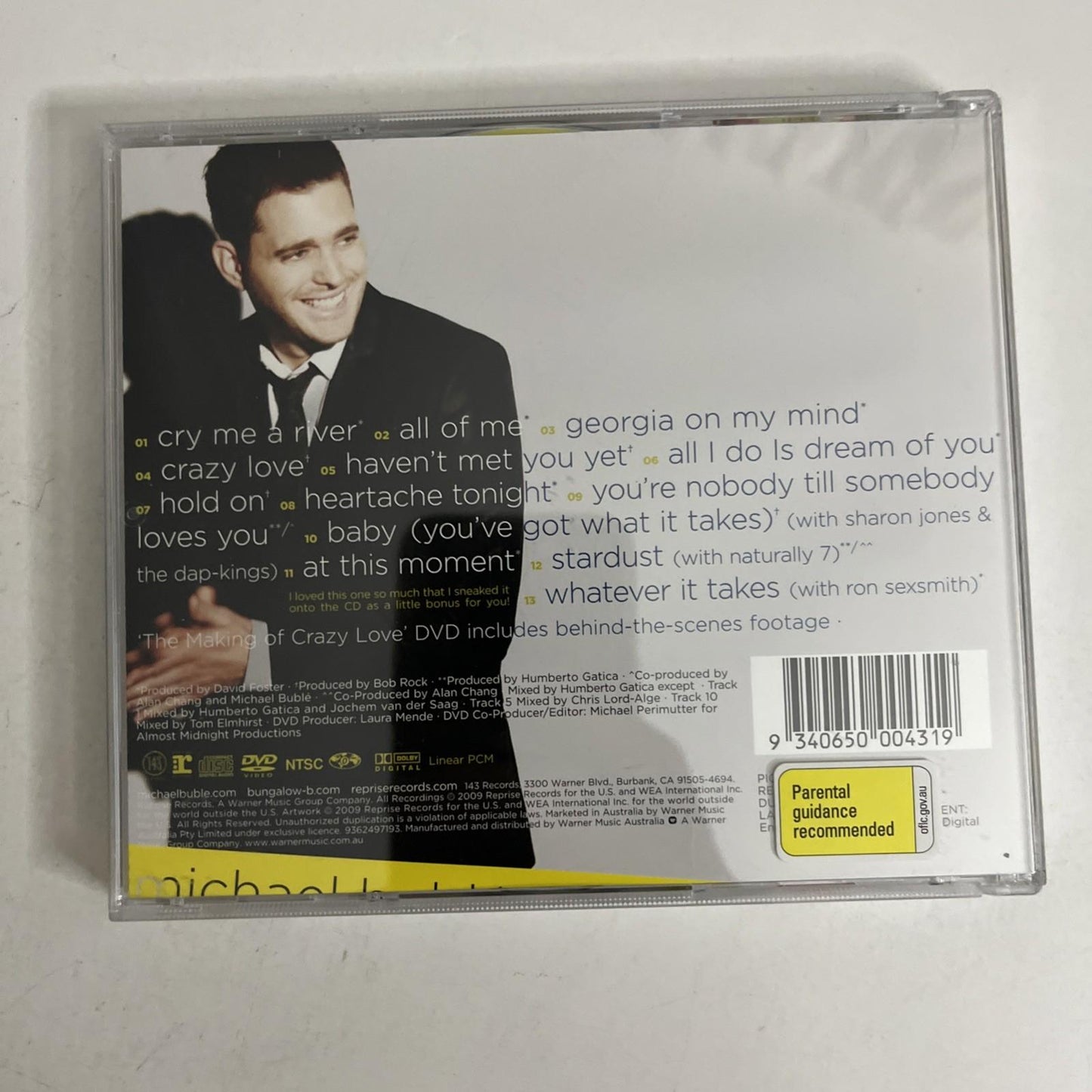 Michael Bublé – Crazy Love (CD + DVD, 2009) Australia 2-DIscs 9362497193