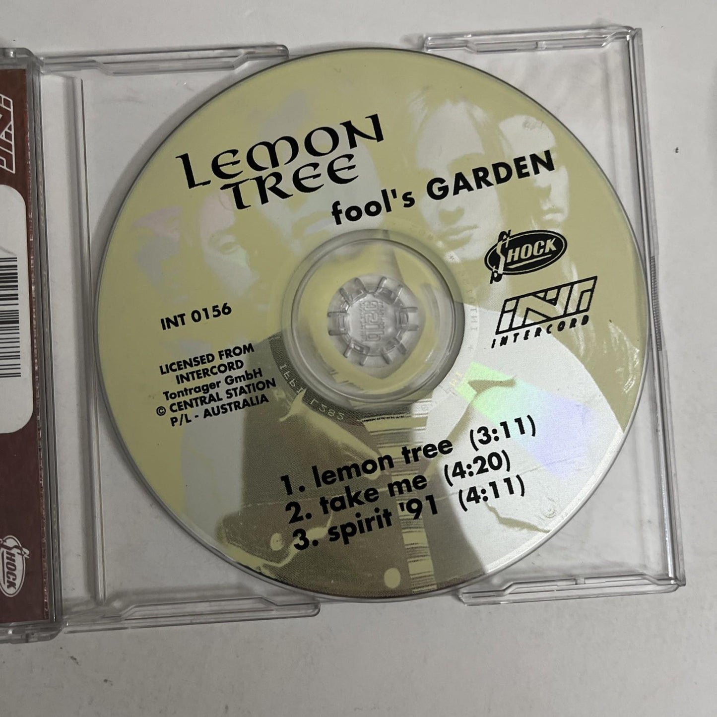 Fool's Garden – Lemon Tree (CD, 1995) Australia & New Zealand INT 0156