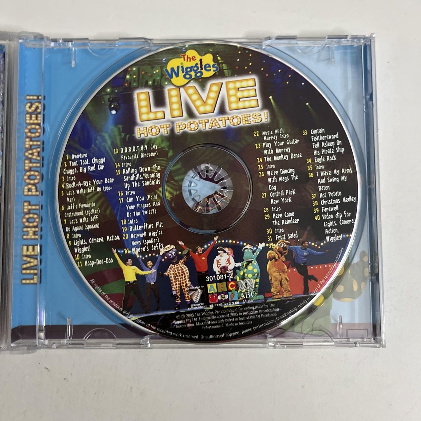 The Wiggles – Live Hot Potatoes! (CD, 2005) Australia 301081-2