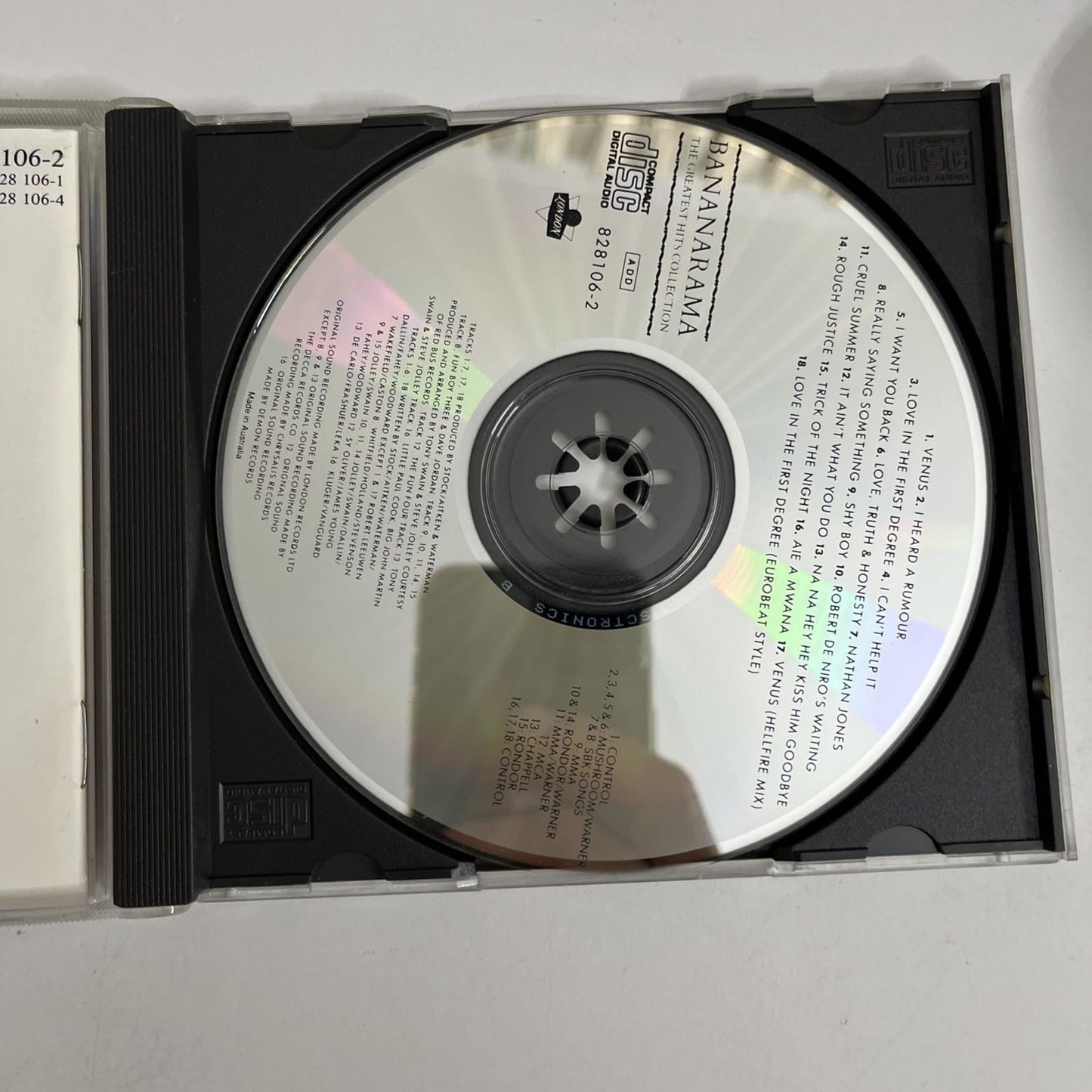 Bananarama – The Greatest Hits Collection (CD, 1988) Australasia 828106-2