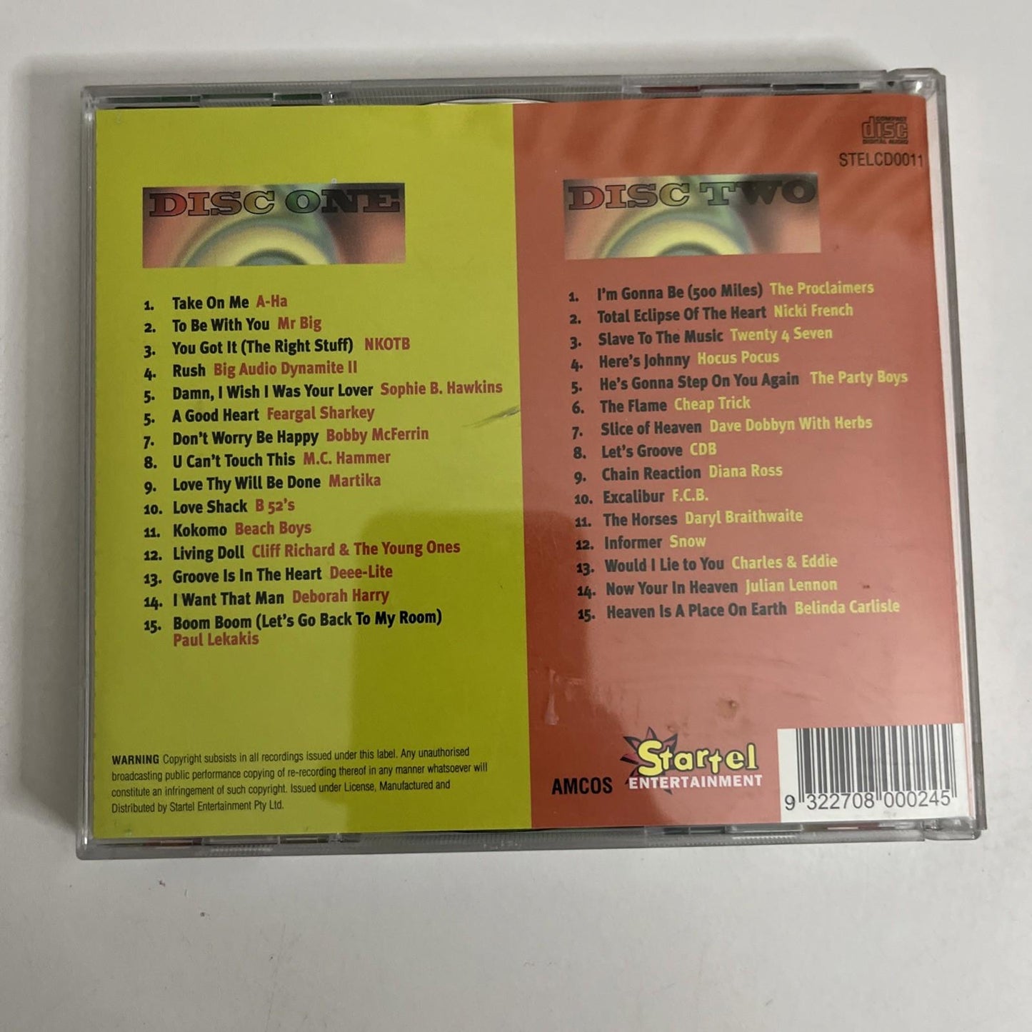 Various – Decade Of Number One Hits 1985-1995 (CD, 1997) Australia 2-Discs