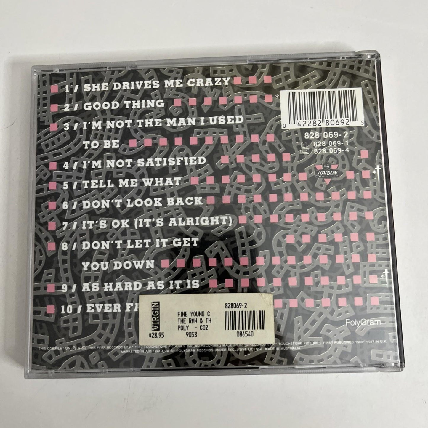 Fine Young Cannibals – The Raw & The Cooked (CD, 1989)  Australasia 828 069-2