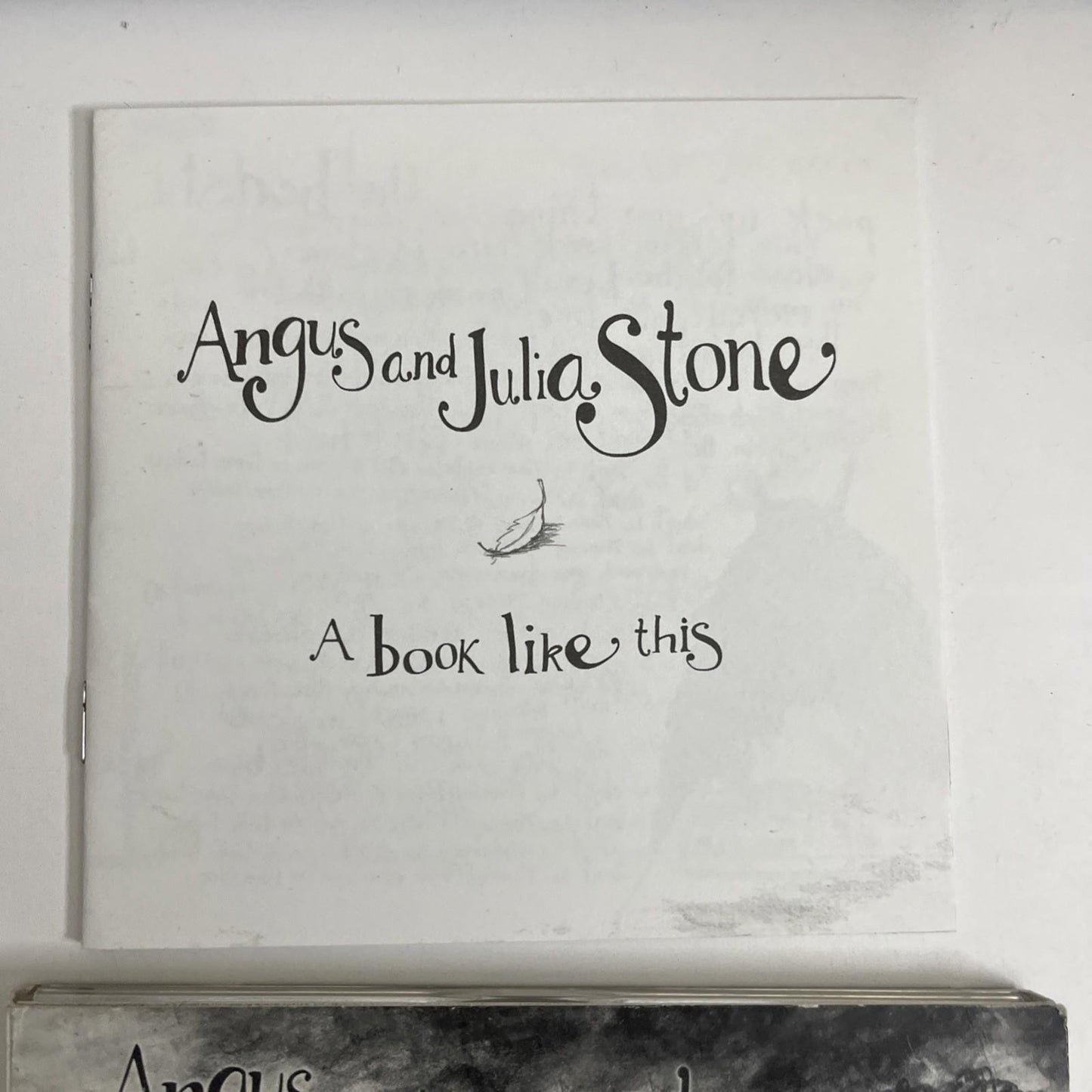 Angus & Julia Stone – A Book Like This (CD, 2007) Digipak 50999 505659 2 4