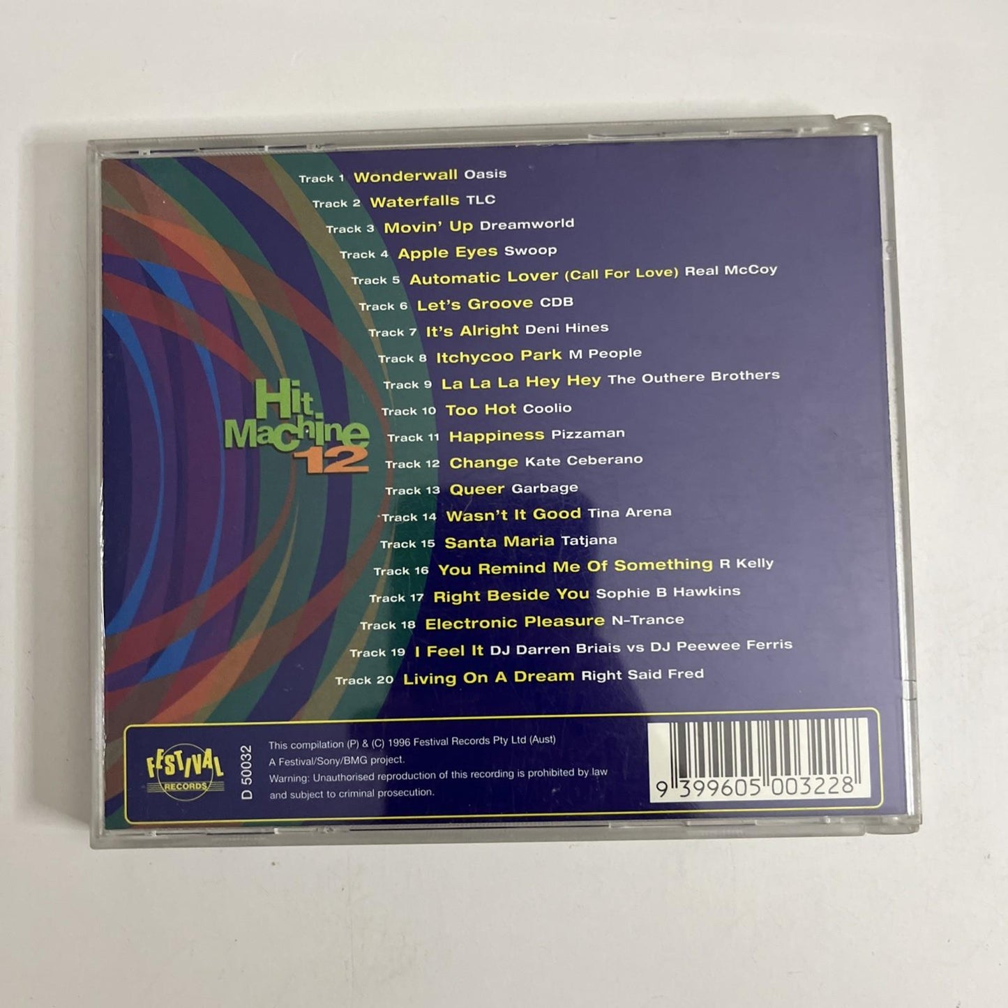 Various – Hit Machine 12 (CD, 1996) Australia D 50032