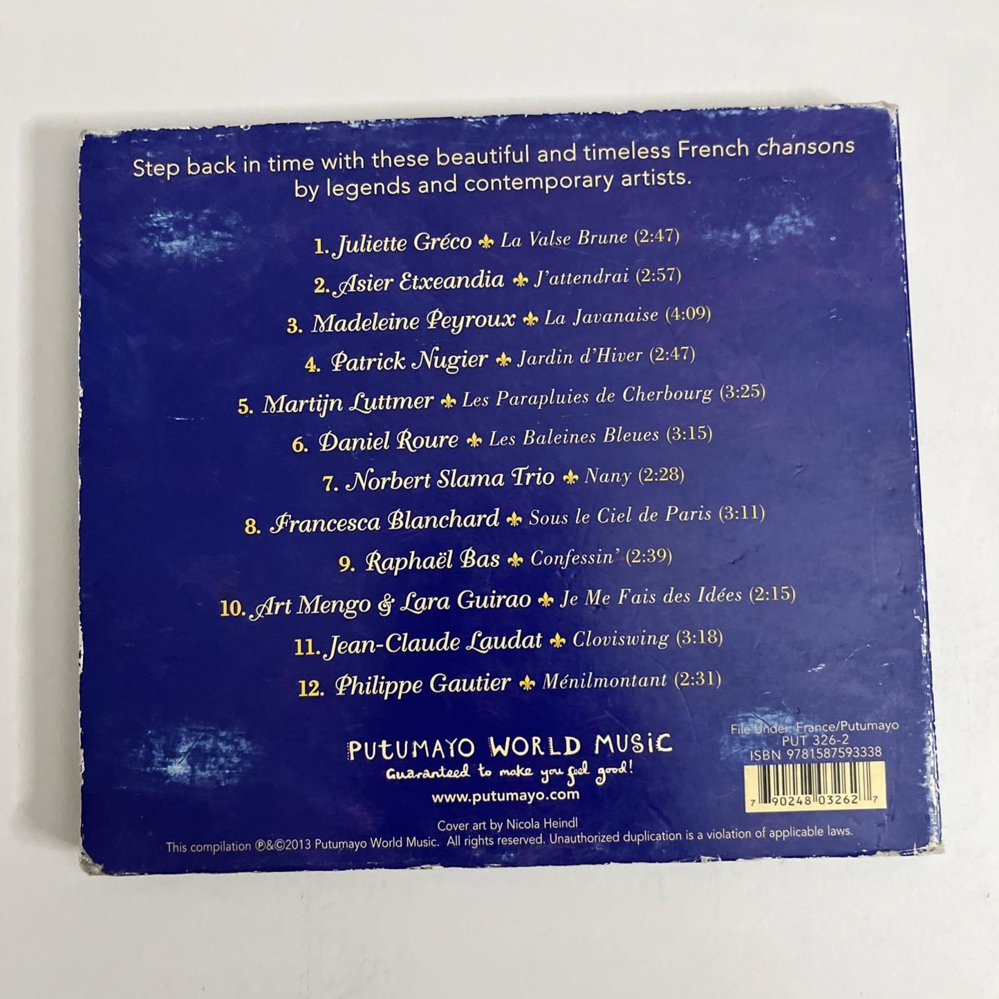 Putumayo Presents  – Vintage France (CD, 2013) US Digipak PUT 326-2